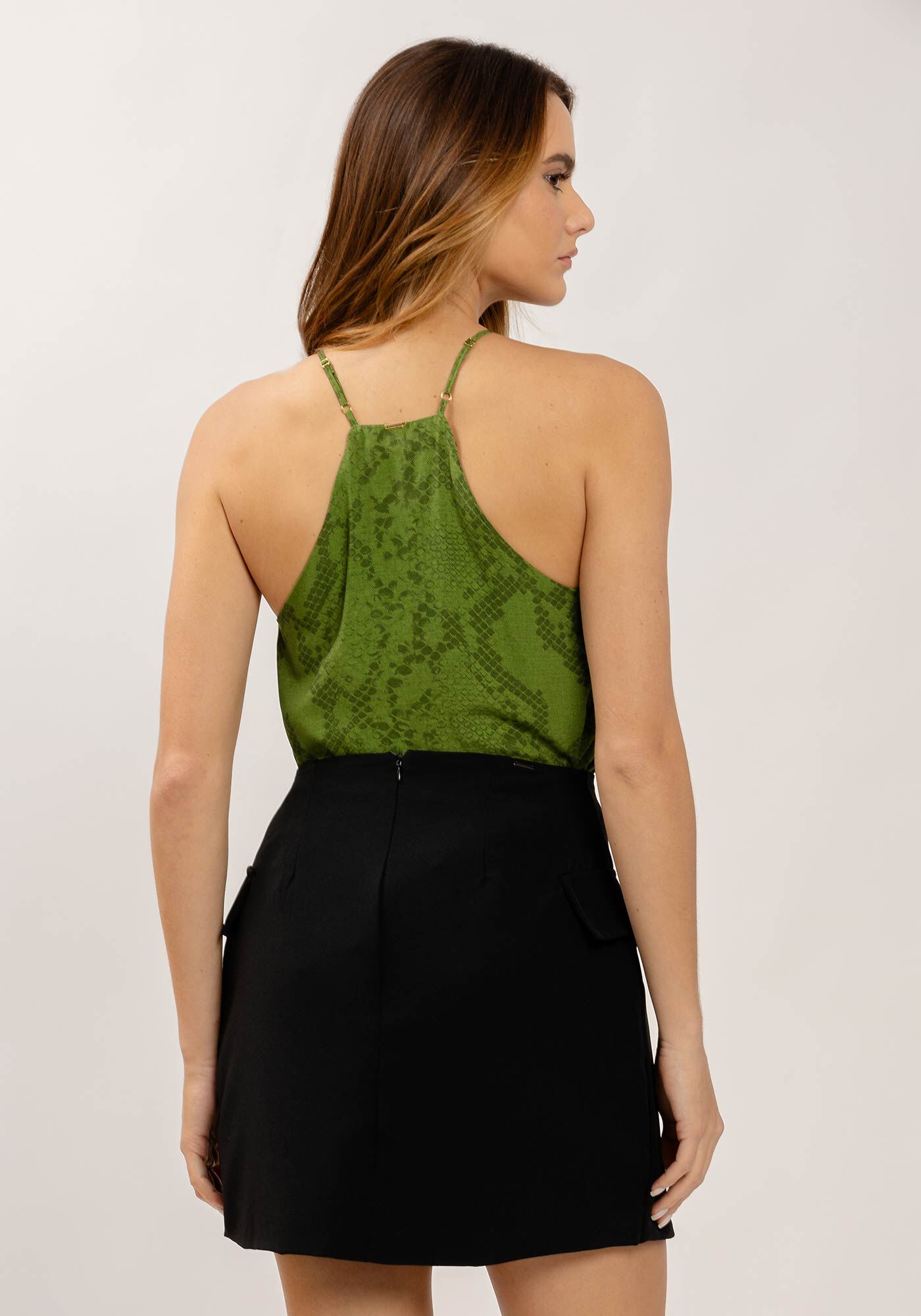 Blusa em Viscose com Pedras Decote, , large.