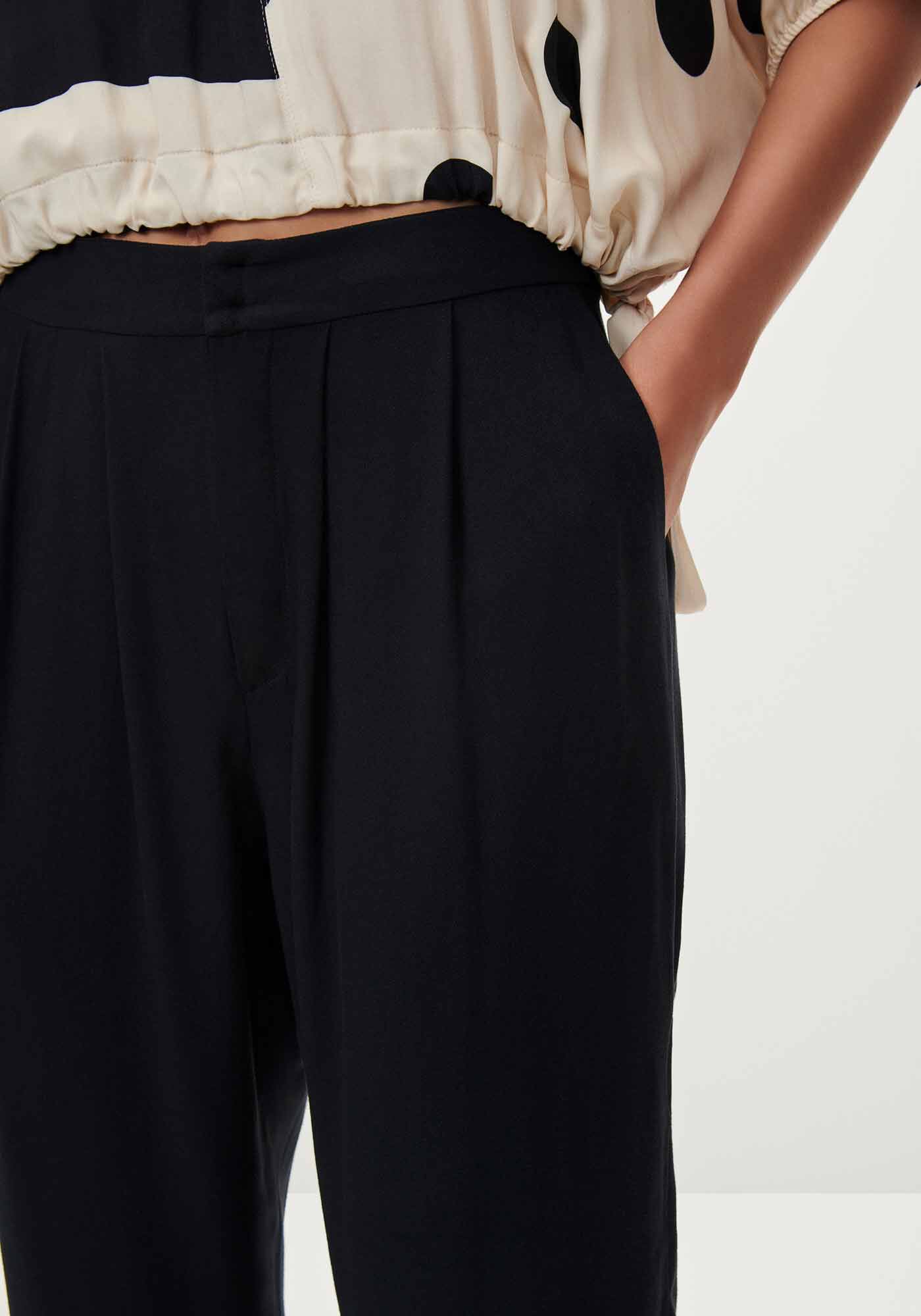 Cal&ccedil;a Carrot com Cintura Alta Alfaiataria, , large.