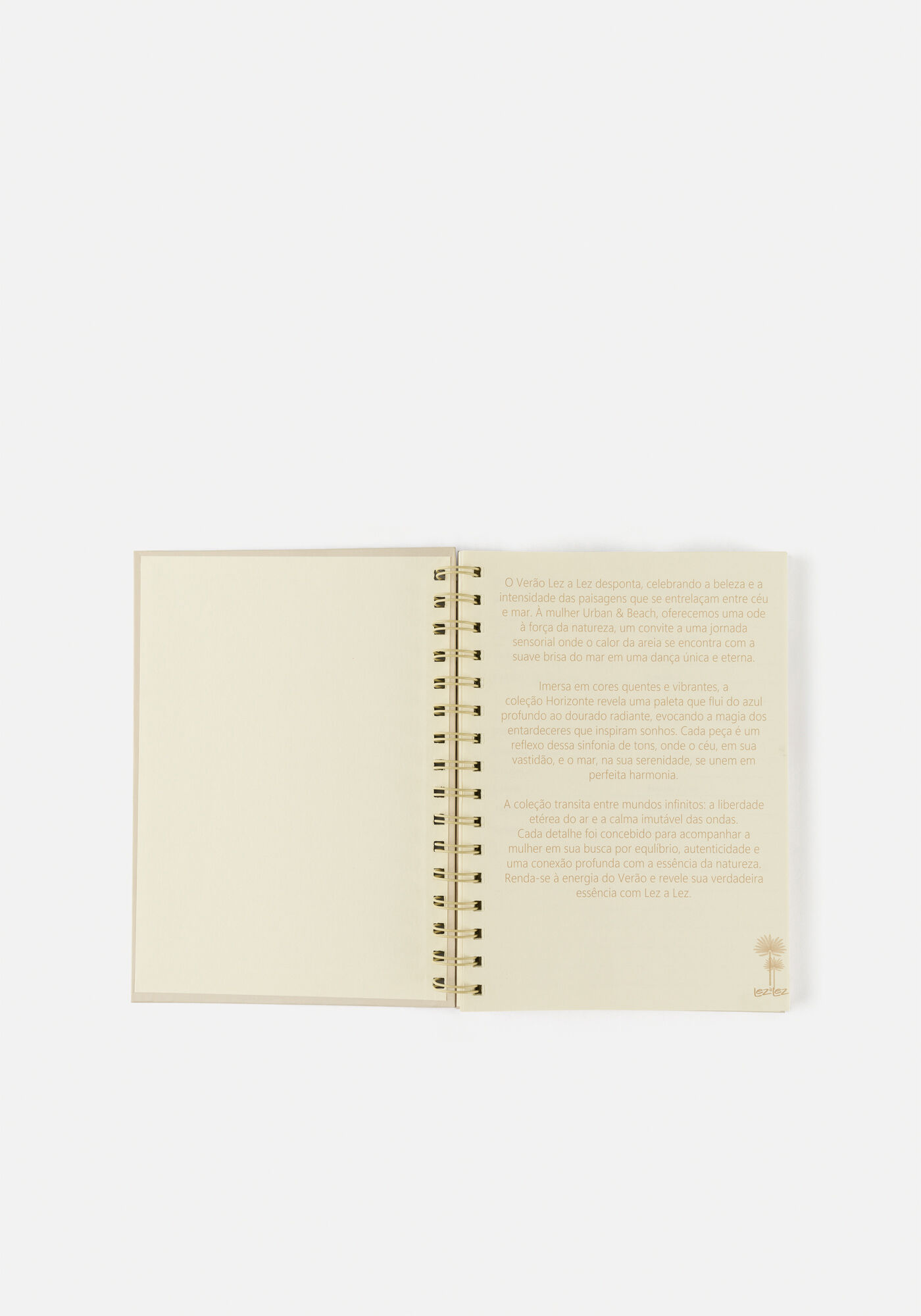 Agenda Capa Dura Espiral, PIACAVA BEGE, large.