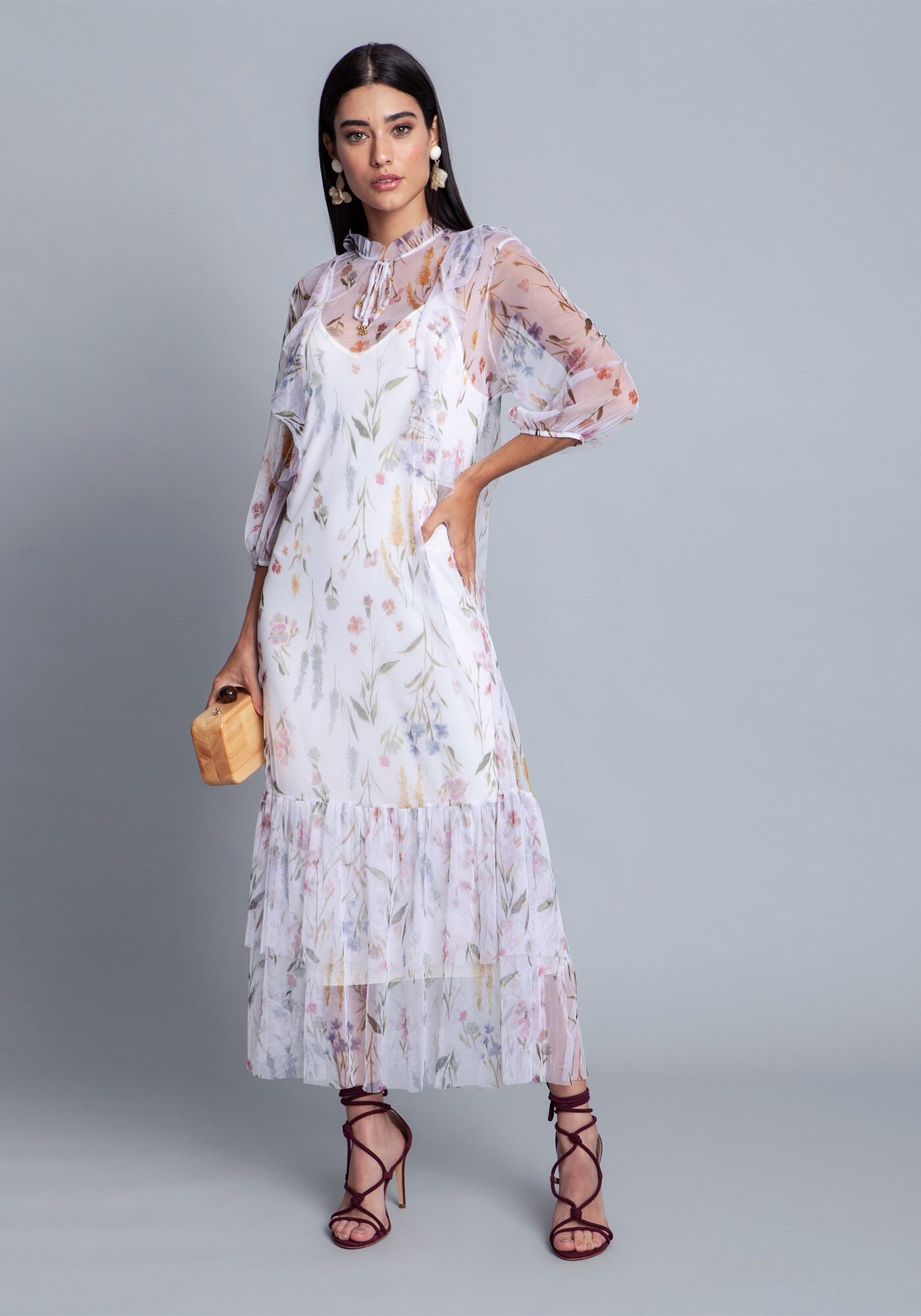 Vestido Tule CHA, ALFAZEMA, large.