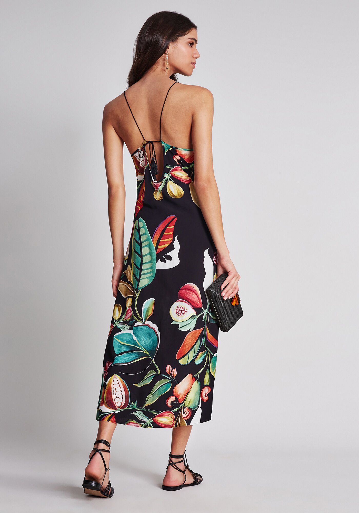 Vestido com Al&ccedil;as M&iacute;di Estampa, , large.