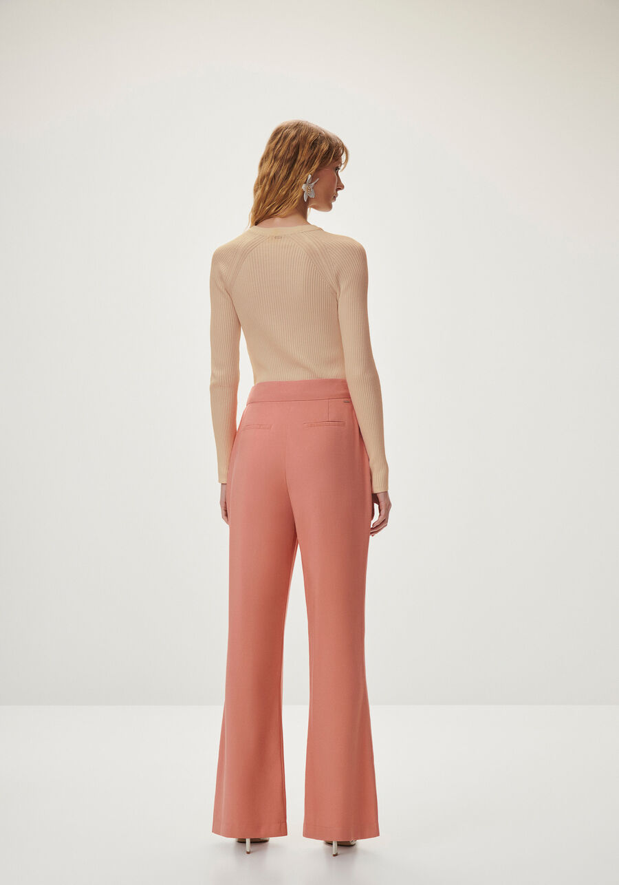 Calça Flare Alfaiataria com Cintura Média, . Calça Flare Alfaiataria com Cintura Média, , large.
