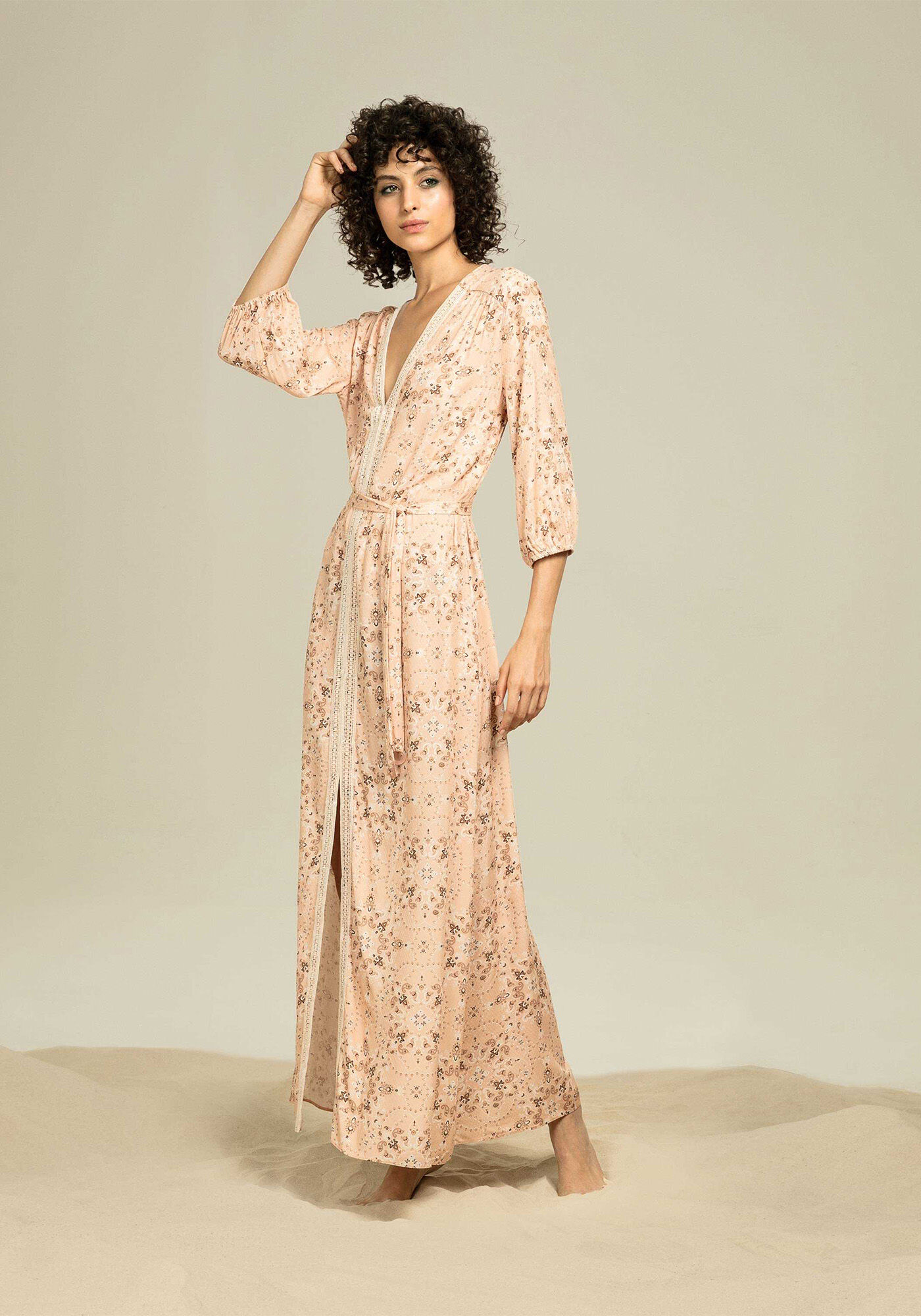 Vestido longo lezalez hot sale