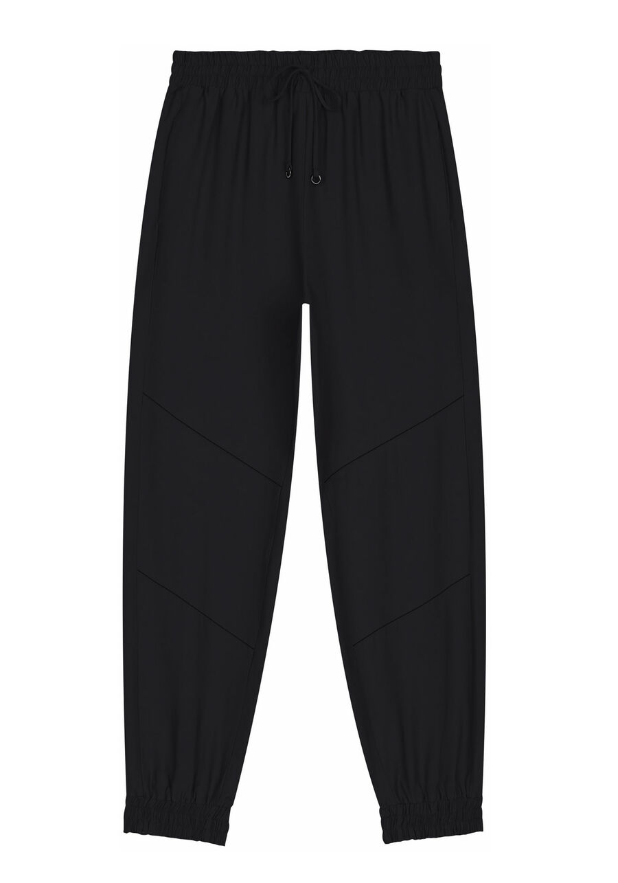 Calça Jogger com Elástico e Bolsos, . Calça Jogger com Elástico e Bolsos, , large.