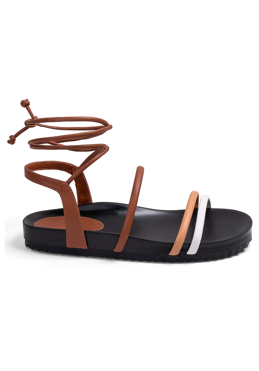 Sandália Papete com Amarração, . Sandália Papete com Amarração, , large.