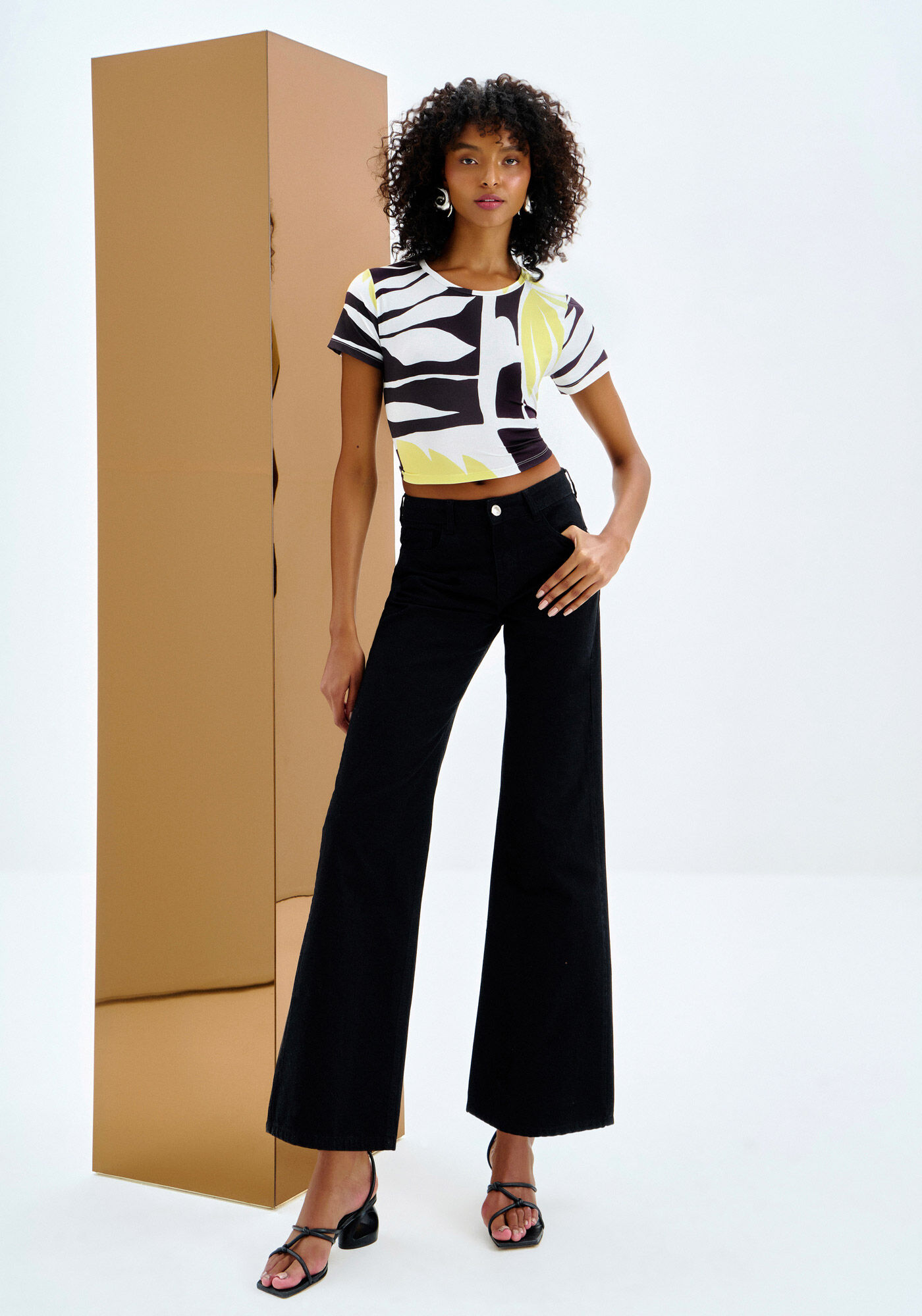 Cal&ccedil;a Sarja Wide Leg Cintura Alta, , large.