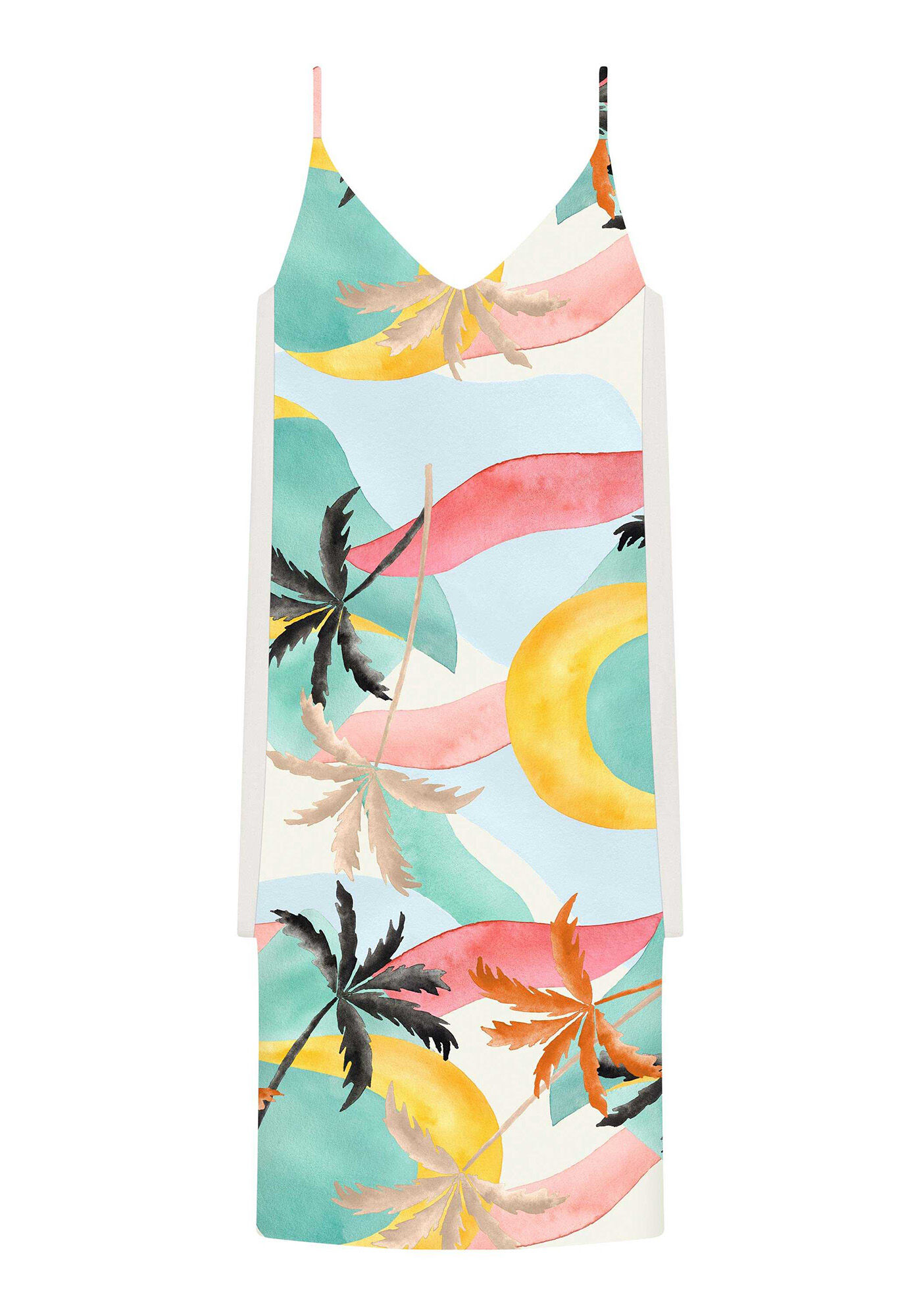 Vestido M&iacute;di Estampa Nimbim, , large.