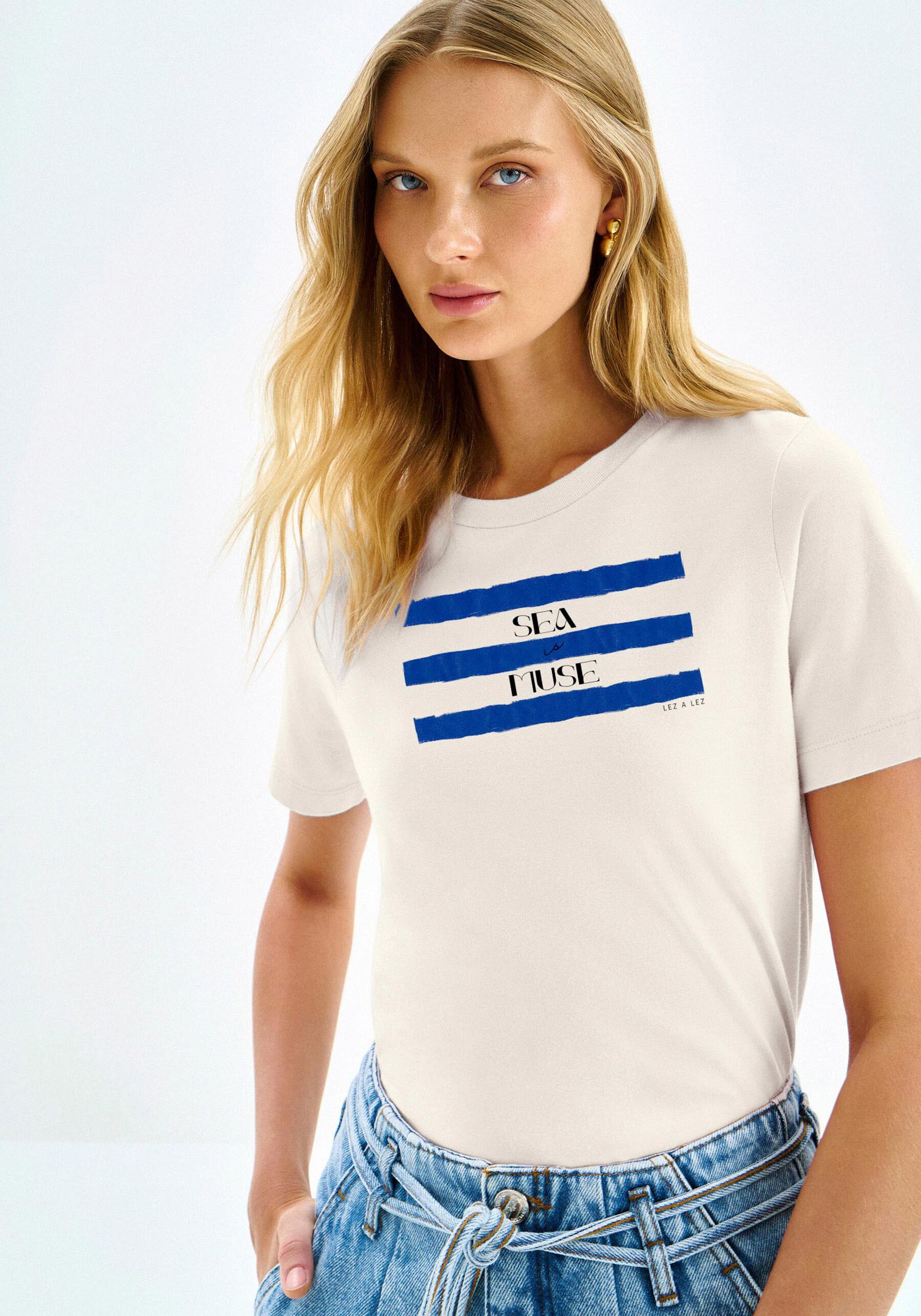 T-Shirt Malha Prime Estampa Sea is Muse, . T-Shirt Malha Prime Estampa Sea is Muse, , large.