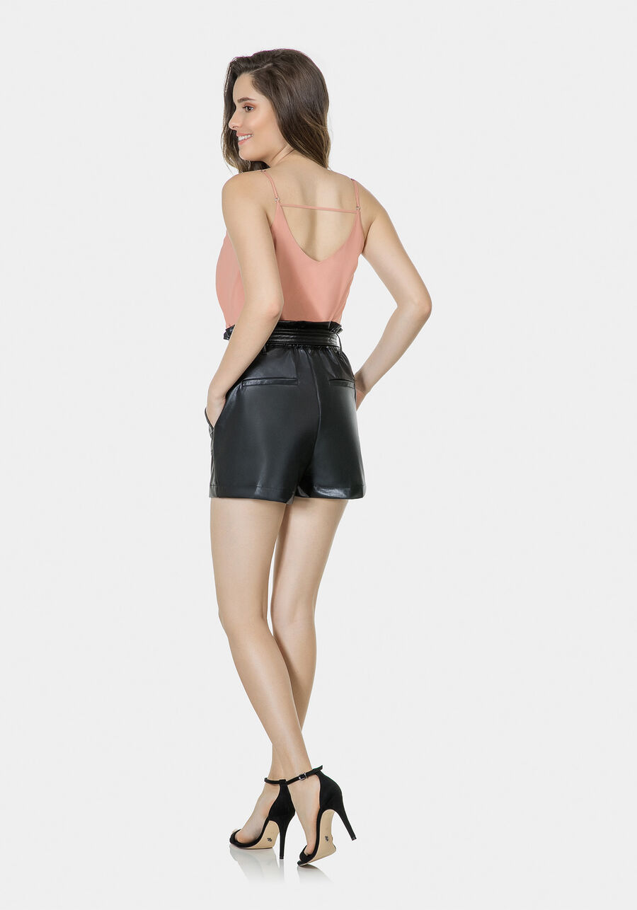Shorts Clochard Cinto PU Verniz, . Shorts Clochard Cinto PU Verniz, , large.