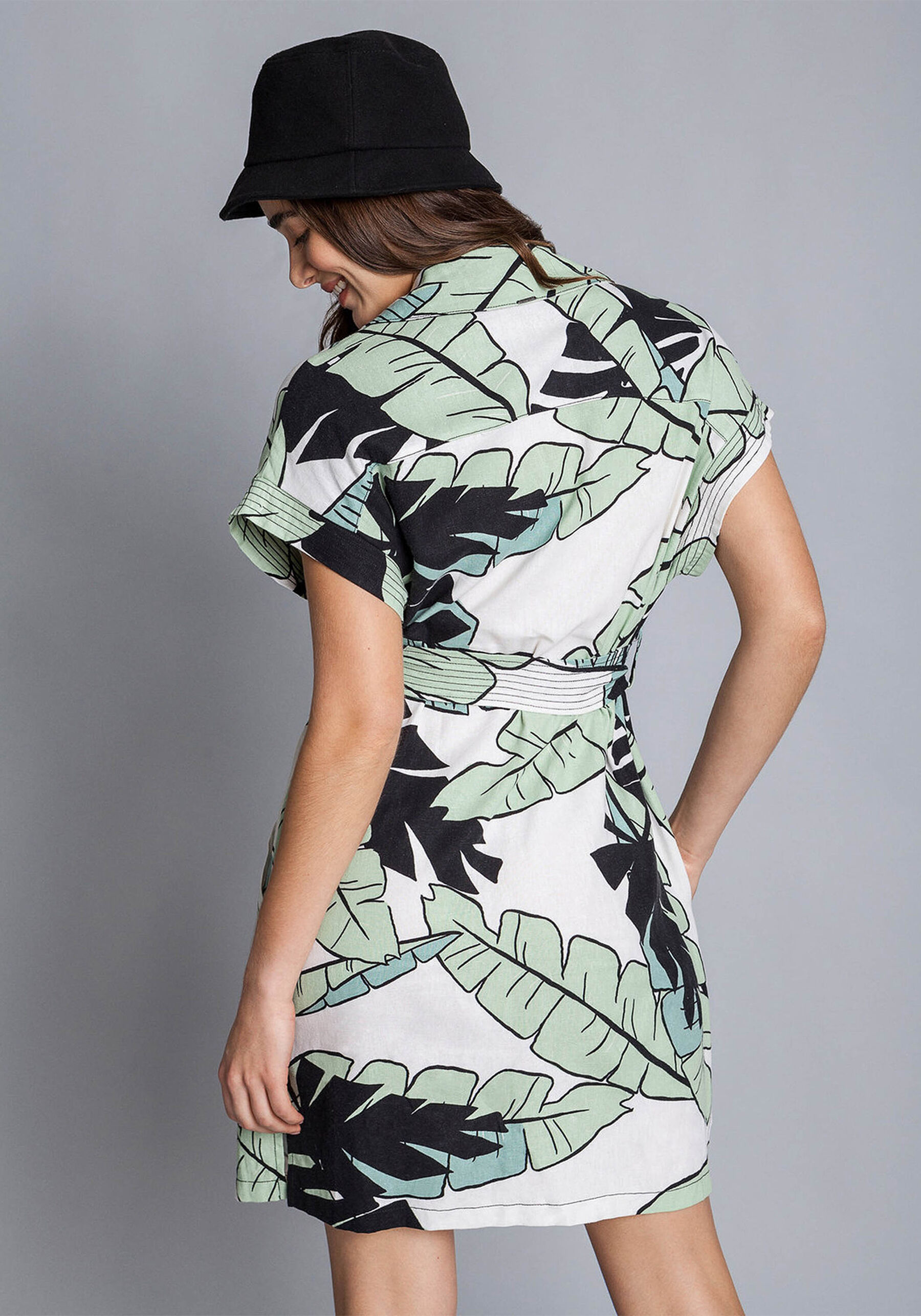 Vestido Chemise Cinto Linho, . Vestido Chemise Cinto Linho, , large.