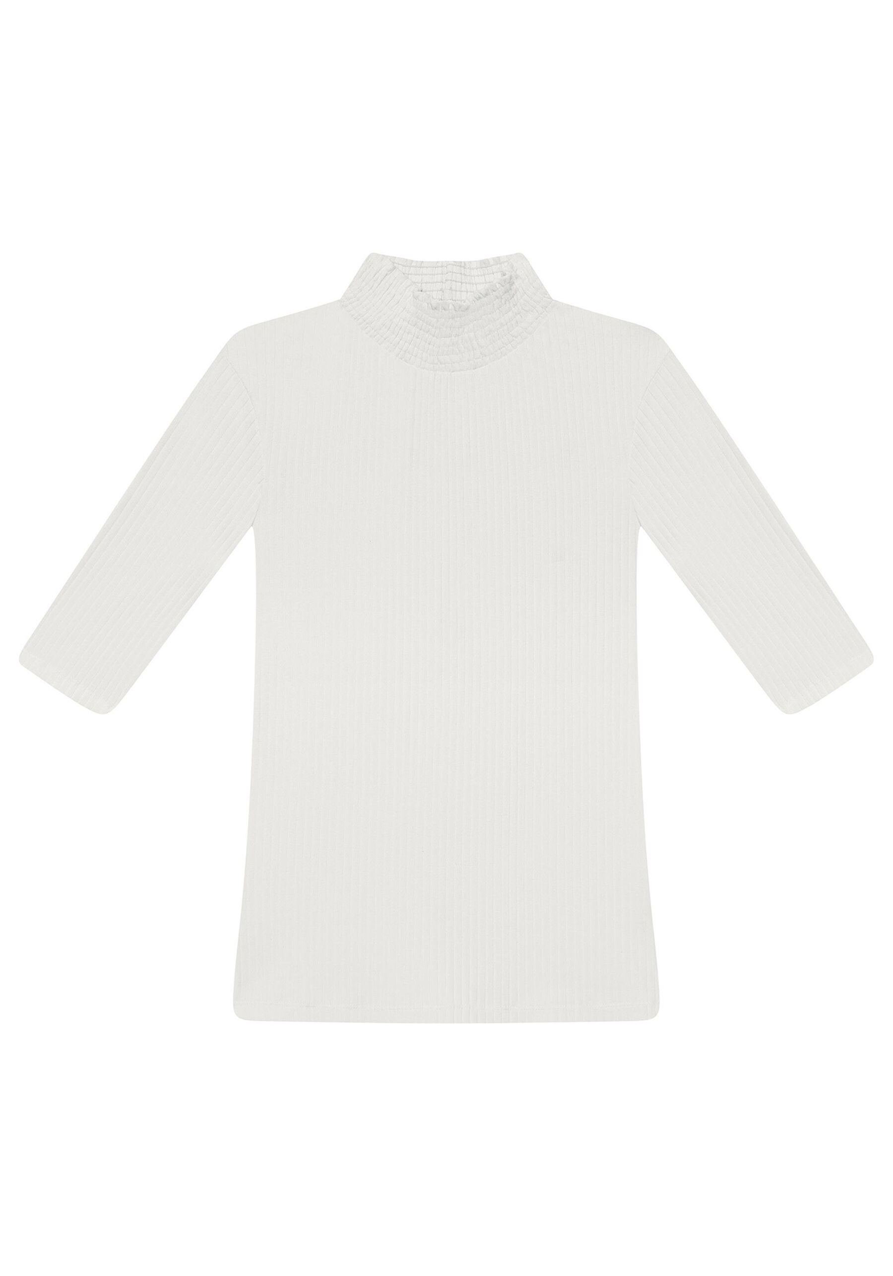 Blusa Mangas 3/4 Gola Lastex, . Blusa Mangas 3/4 Gola Lastex, , large.