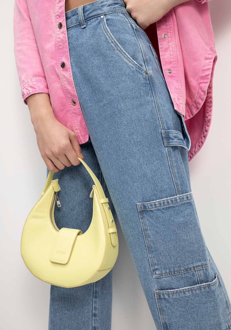 Calça Jeans Cargo Reta Super Alta com Bolsos, JEANS. Calça Jeans Cargo Reta Super Alta com Bolsos, JEANS, large.