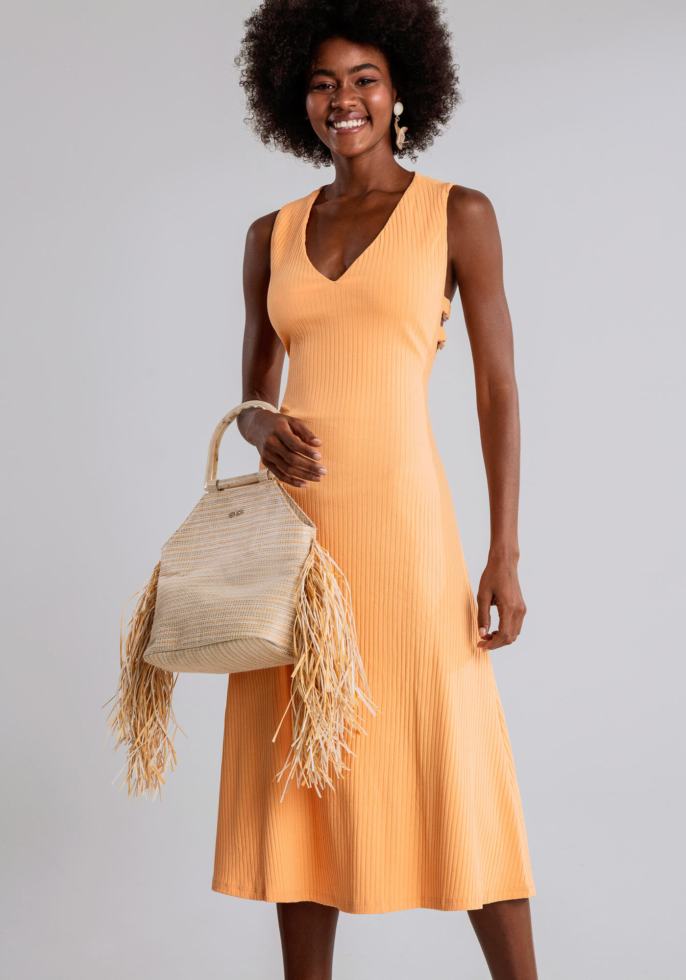 Vestido Malha Constine Malaga Midi, , large.