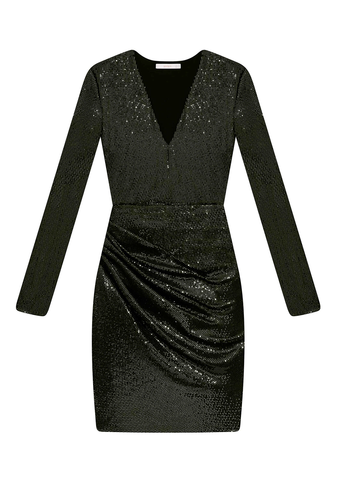 Vestido Malha Paet&ecirc; Curto, , large.