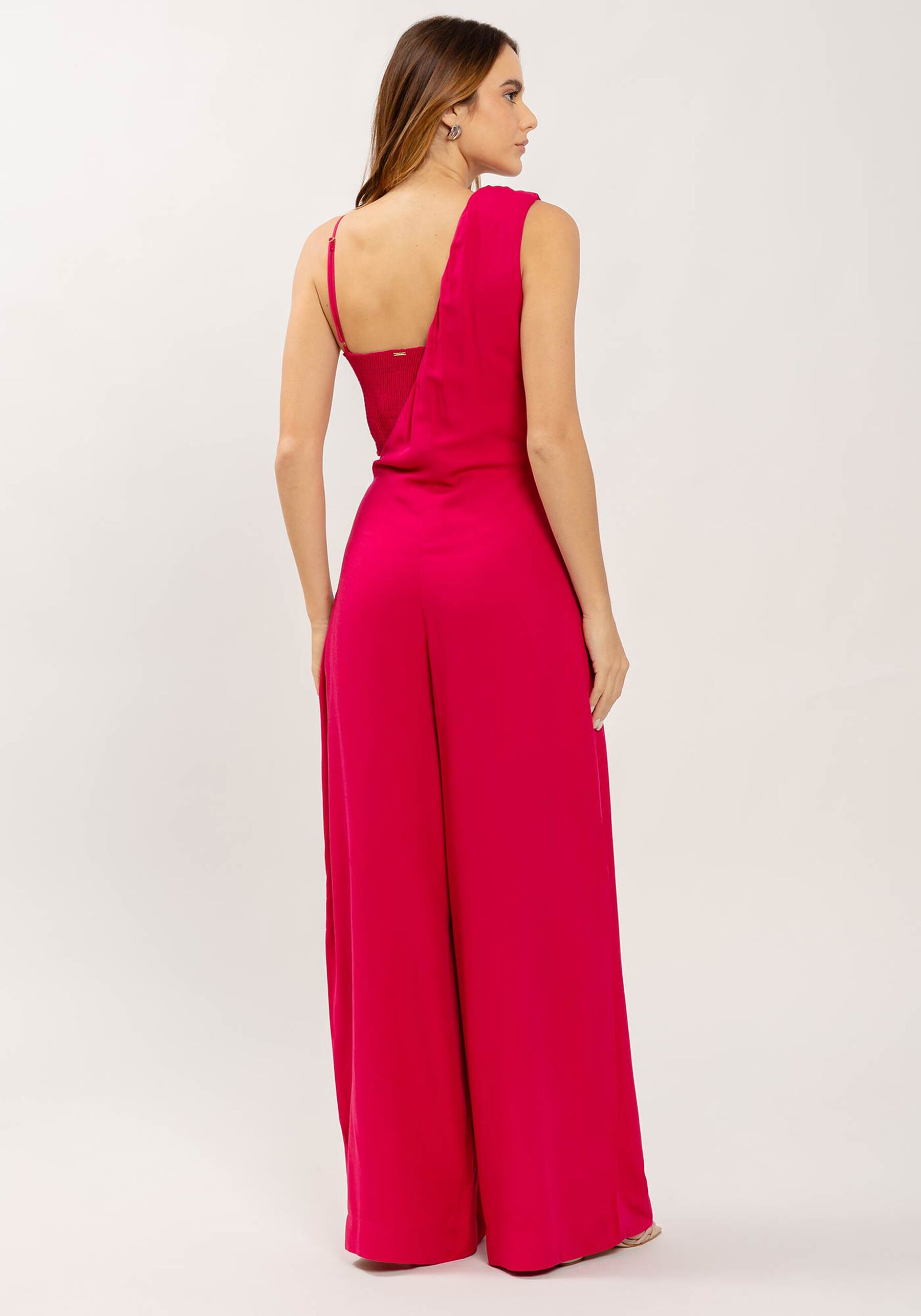 Macacão Longo Assimétrico em Viscose com Top, . Macacão Longo Assimétrico em Viscose com Top, , large.