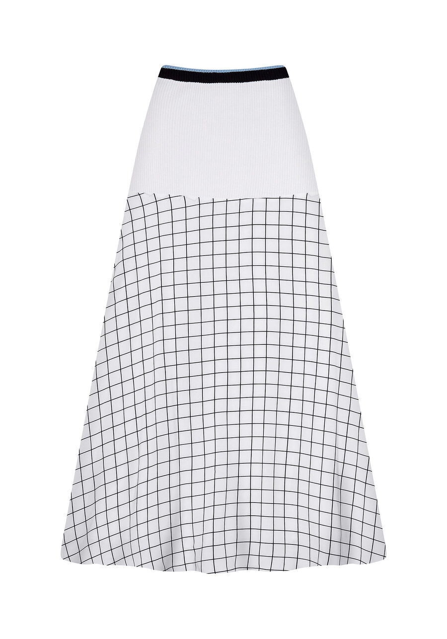 Saia Mídi Evasê Estampada, . Saia Mídi Evasê Estampada, , large.