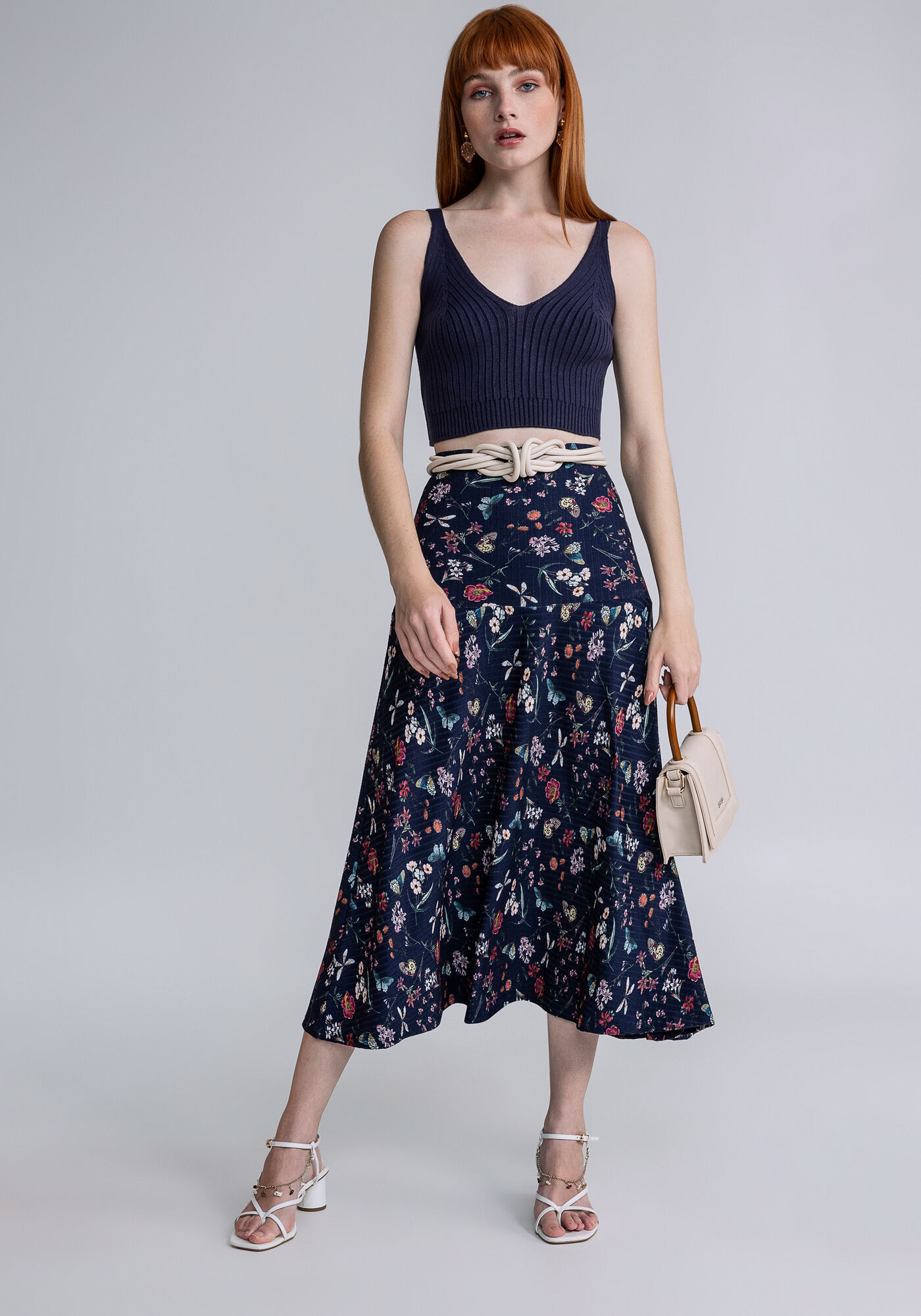 Saias evase estampadas online