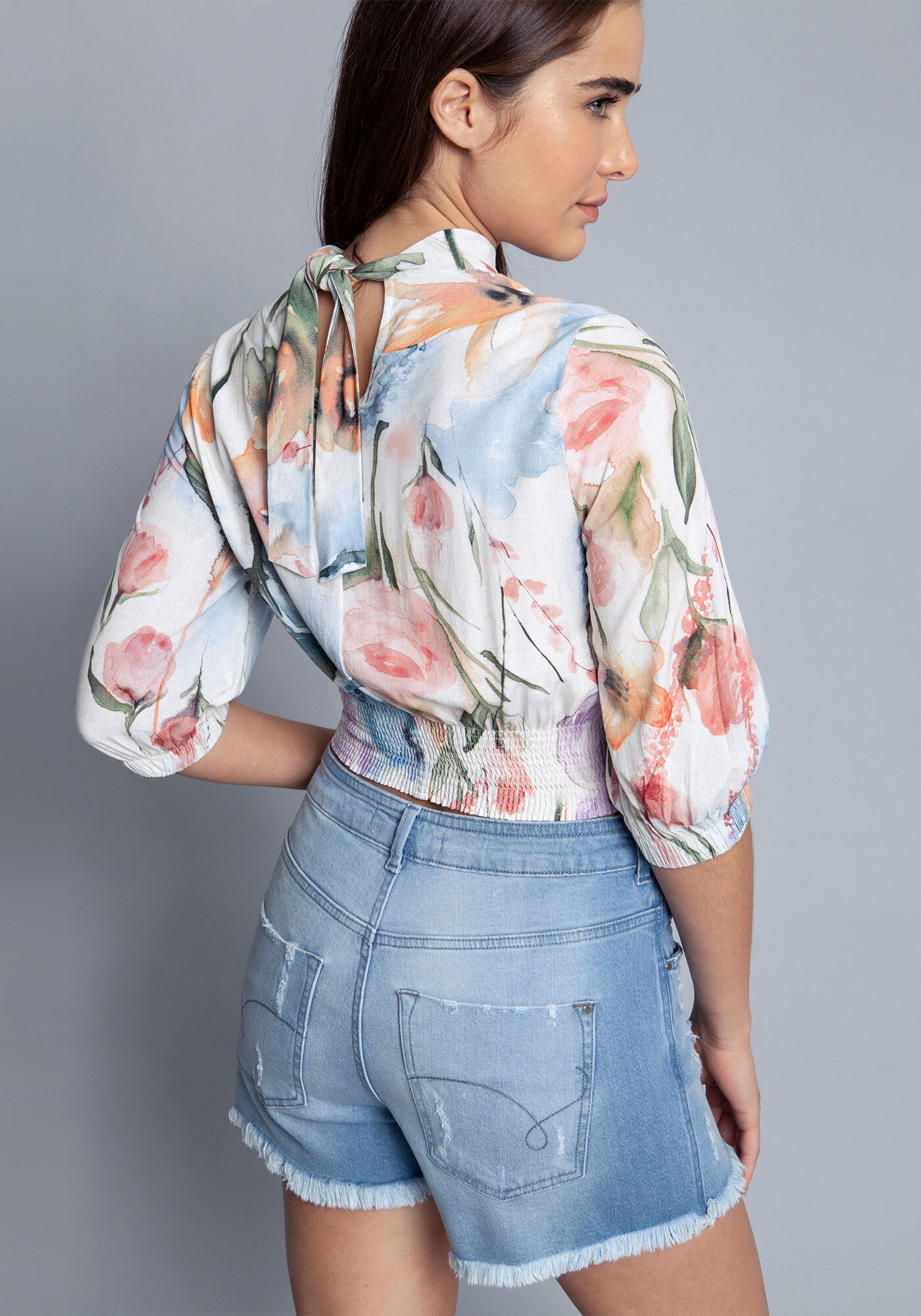 Blusa Tecido Rayon Bali Cropped, , large.