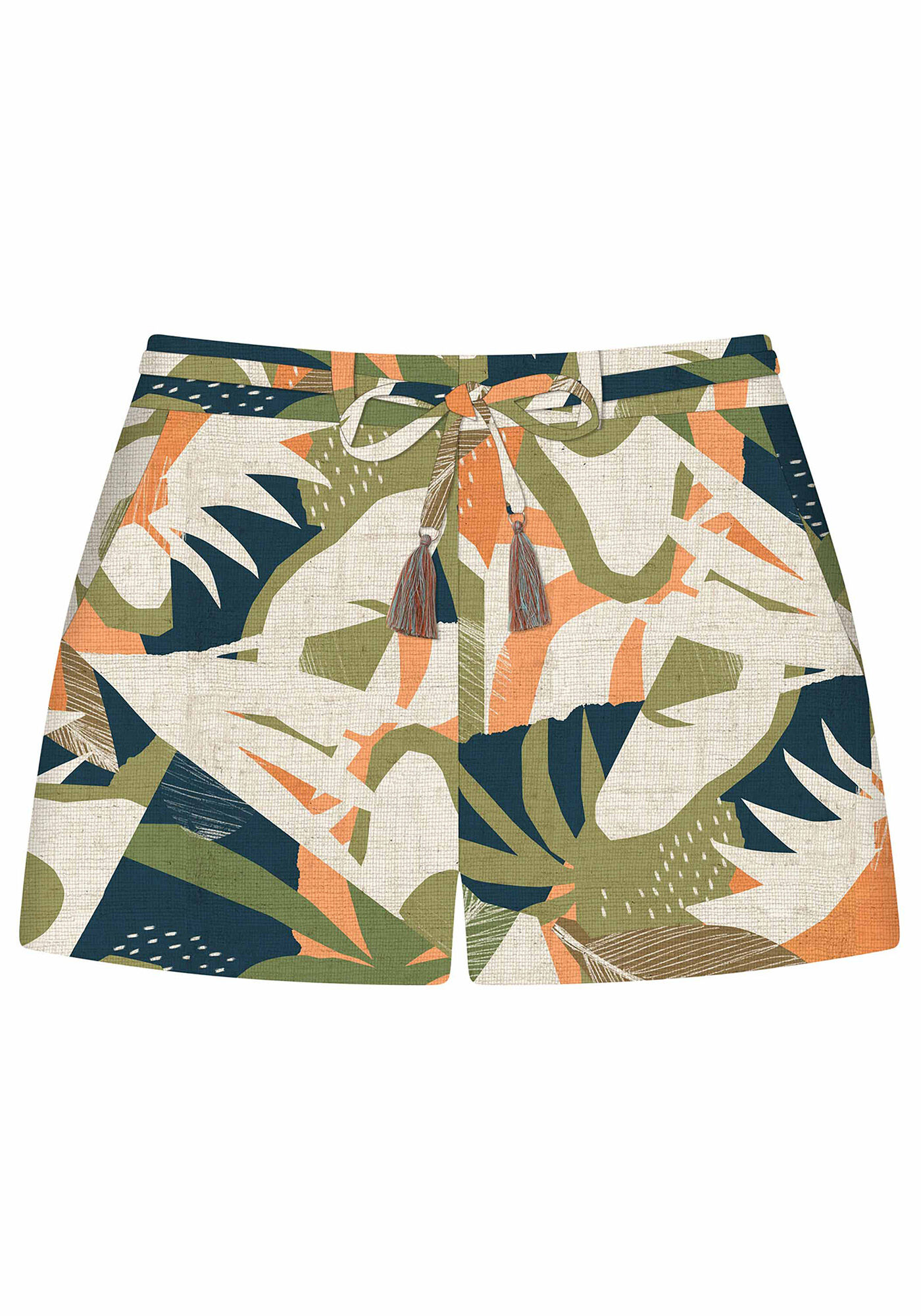 Shorts Cintura Alta Estampa, , large.