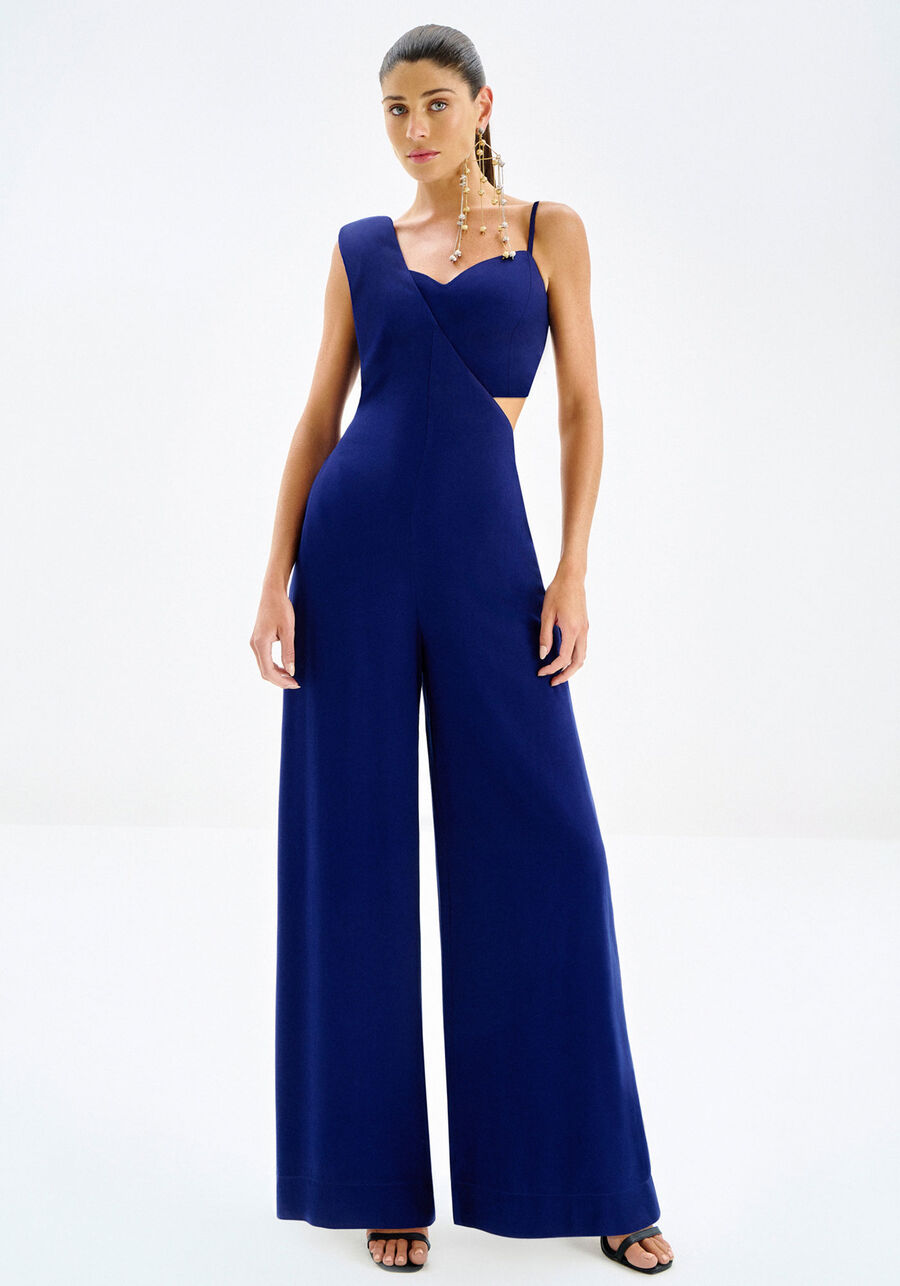 Macacão Longo Assimétrico em Viscose com Top, . Macacão Longo Assimétrico em Viscose com Top, , large.