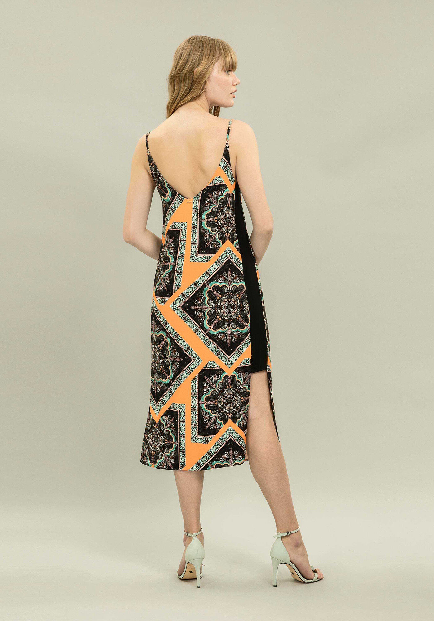 Vestido M&iacute;di Estampa Nimbim, , large.