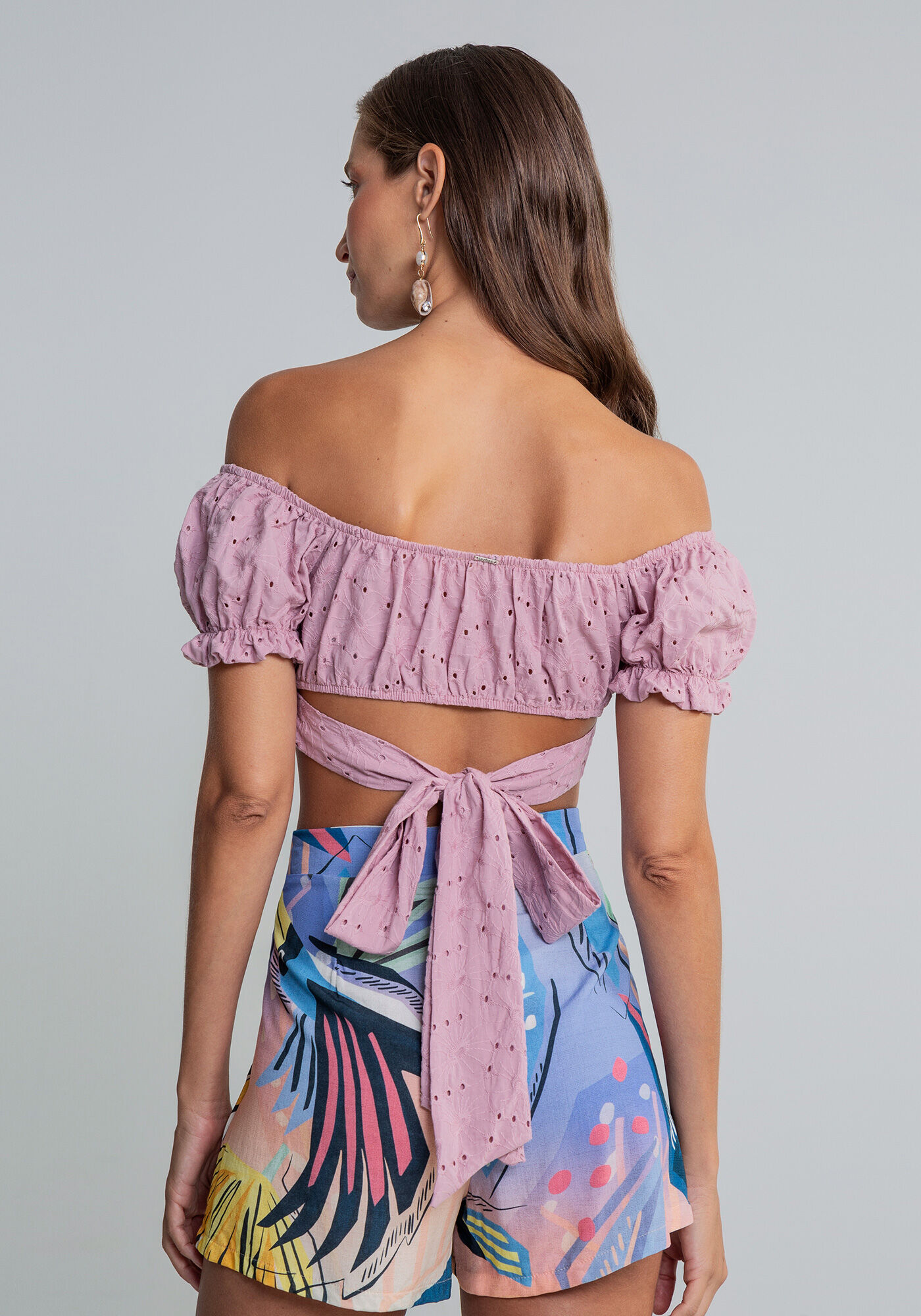 Blusa Cropped Amarra&ccedil;&atilde;o Laise, , large.