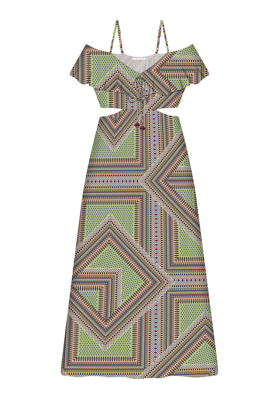 Vestido Mídi Estampa, . Vestido Mídi Estampa, , large.