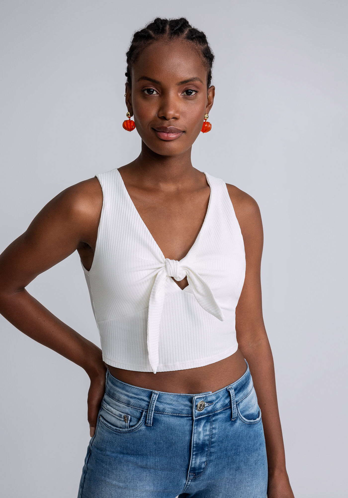 Regata Cropped La&ccedil;o Decote, , large.