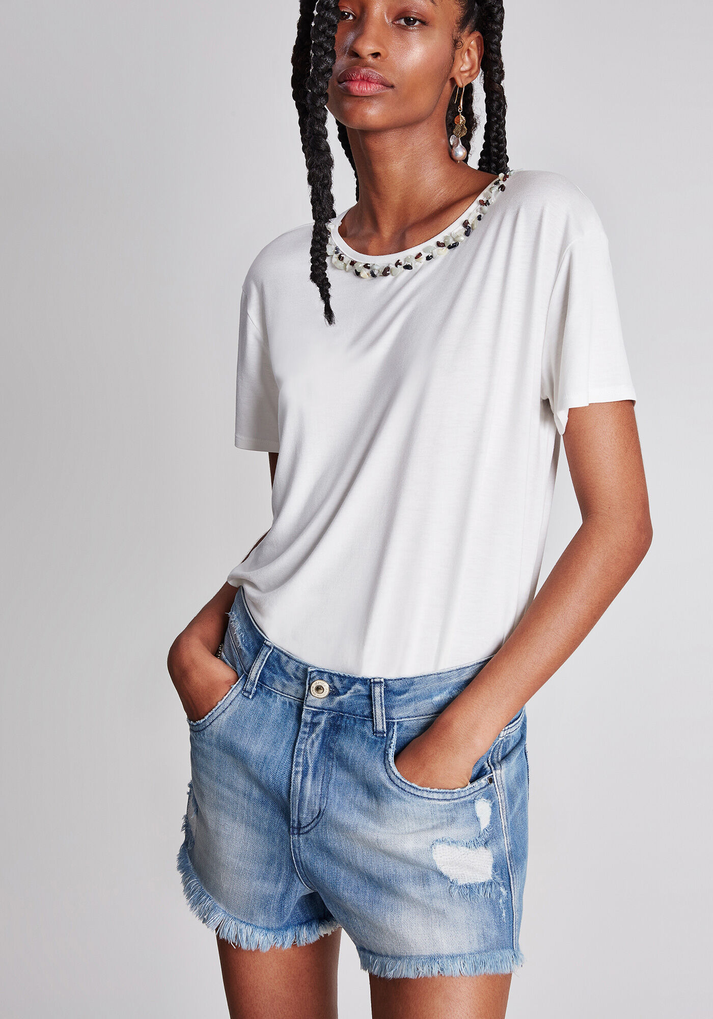 Shorts Jeans Rio Destroyed, , large.