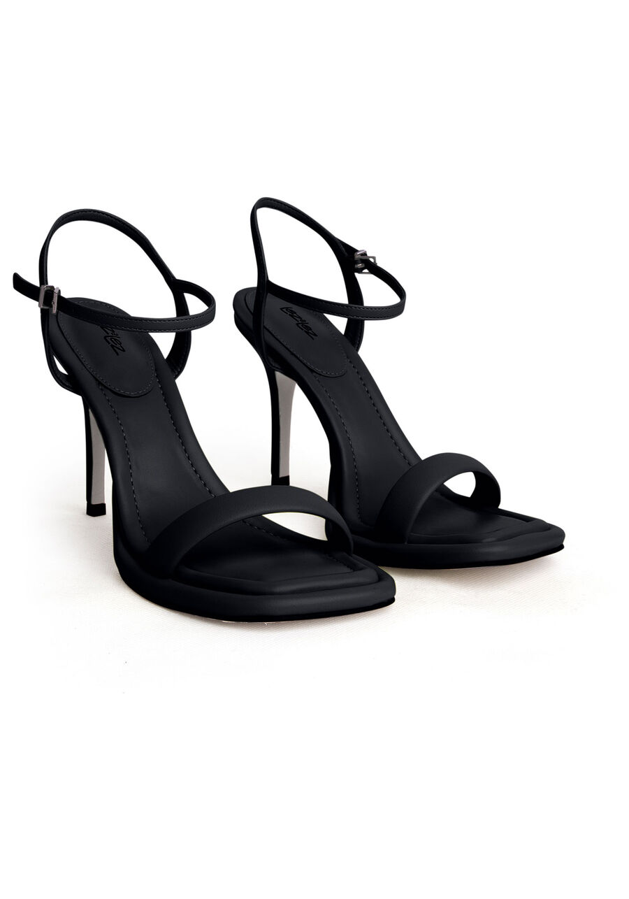 Sandália Salto Fino com Tiras, PRETO REATIVO. Sandália Salto Fino com Tiras, PRETO REATIVO, large.