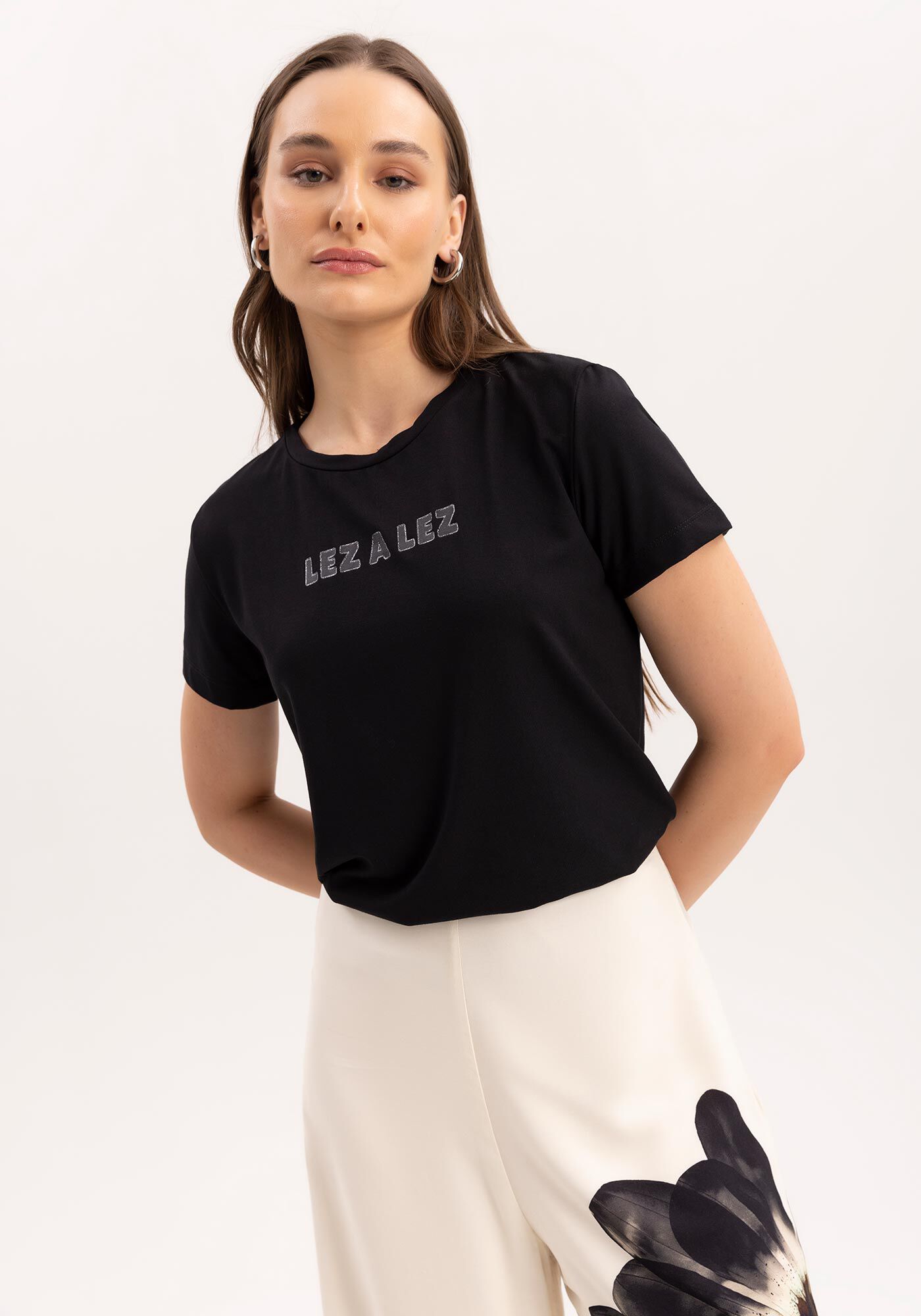 T-shirt Malha Power com Efeito Brilho, , large.