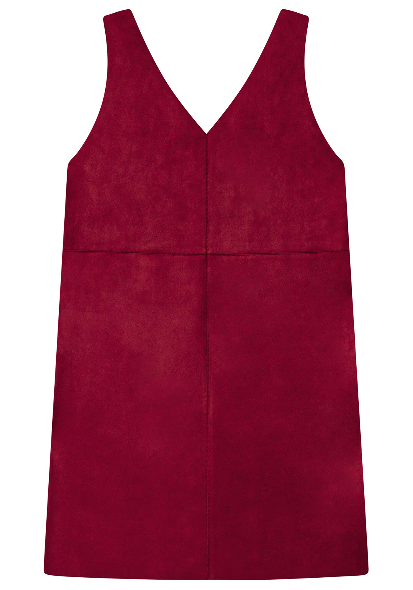 Vestido Reto Decote V Tecido, , large.