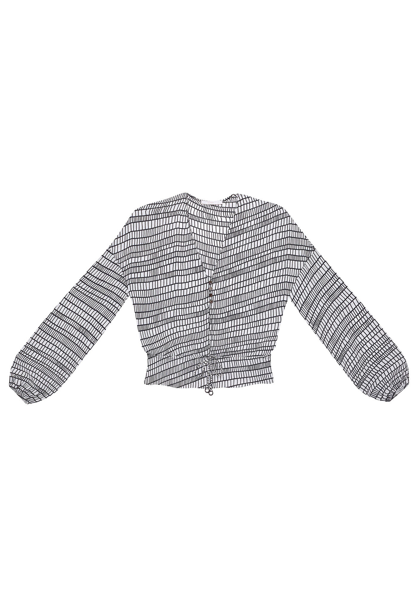 Blusa Manga Longa Amarra&ccedil;&atilde;o, , large.