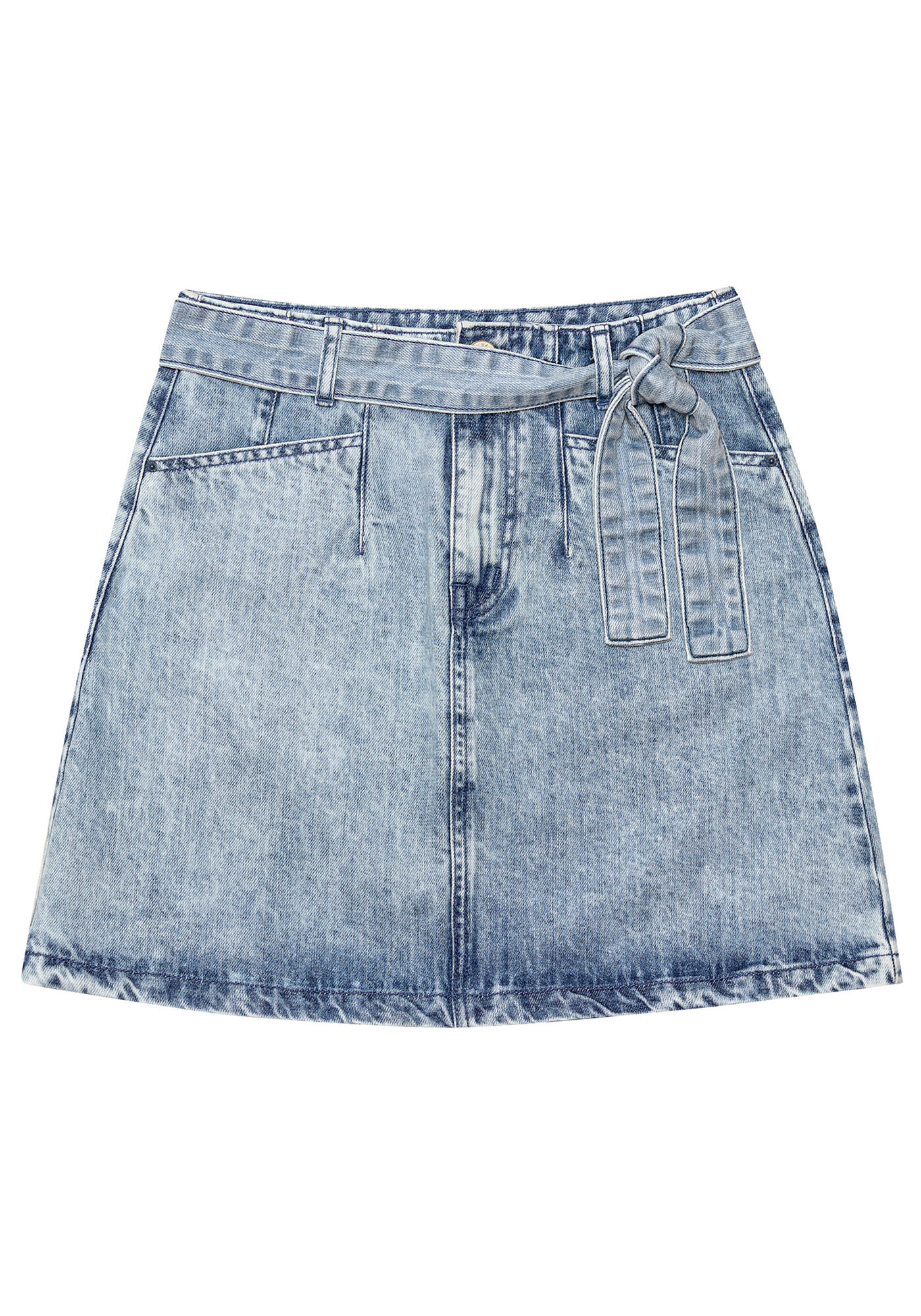 Saia Jeans com Elastano, , large.