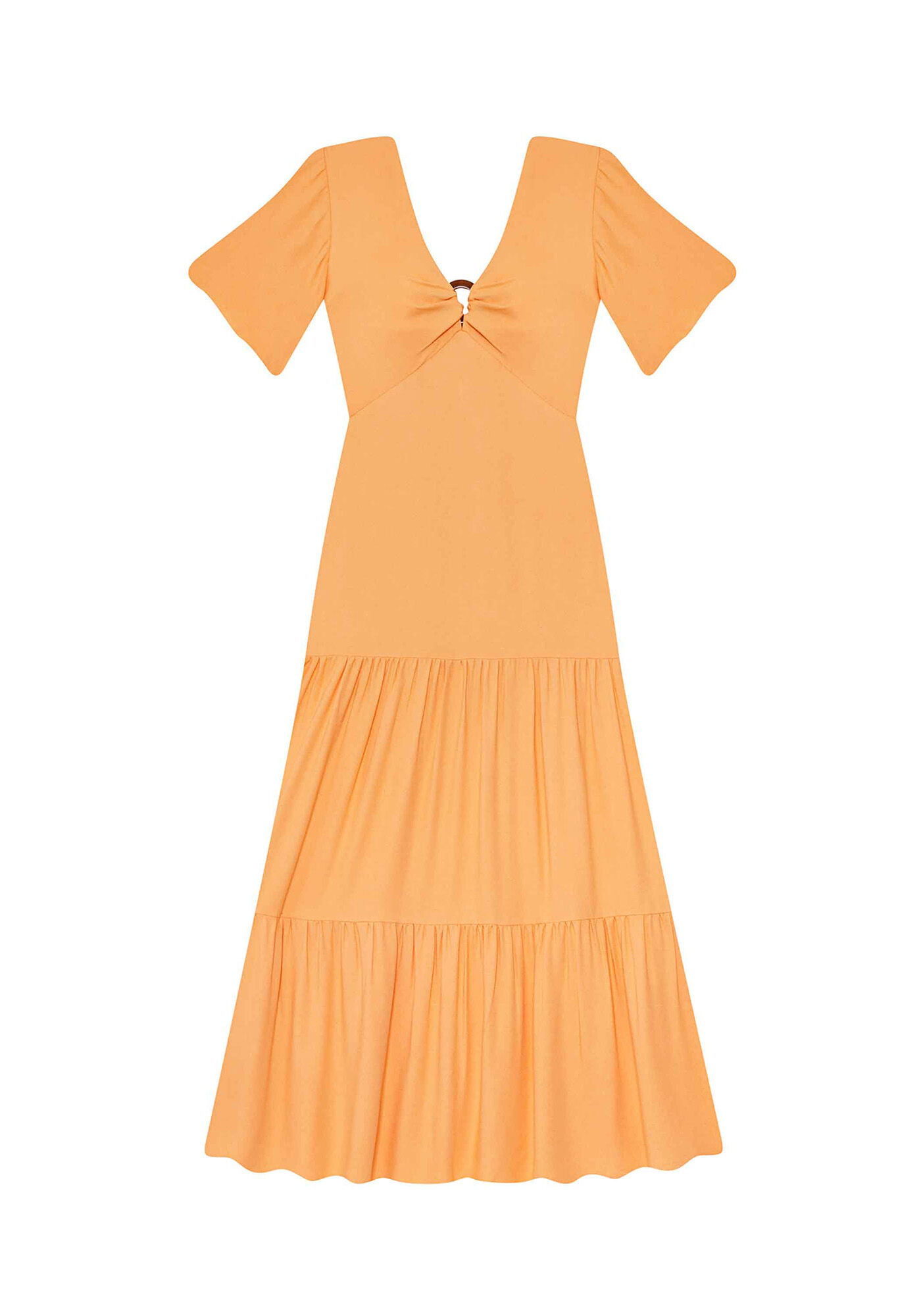 Vestido em tecido crepe, , large.