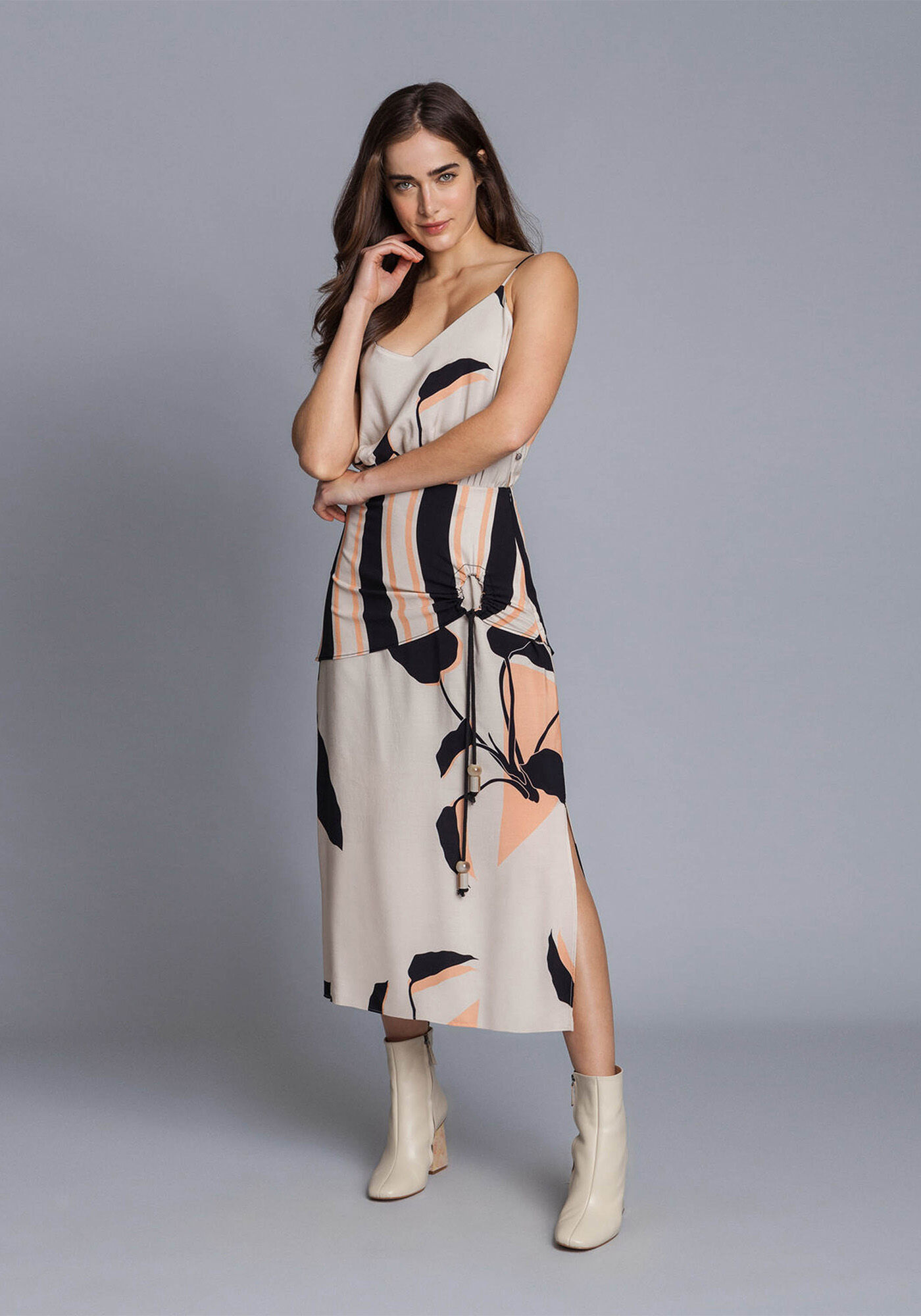 Vestido M di Recorte Cintura Palm Lez a Lez
