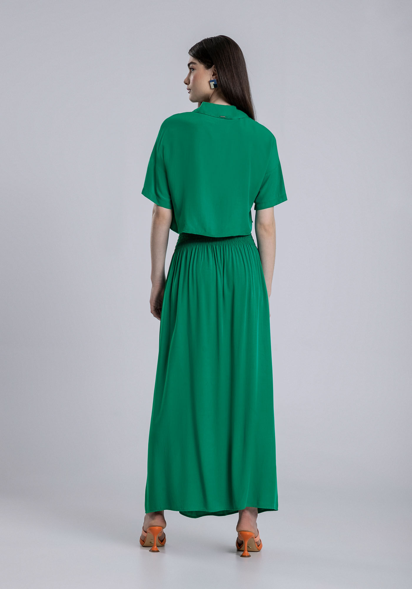 Camisa Cropped Manga Curta Cores, , large.