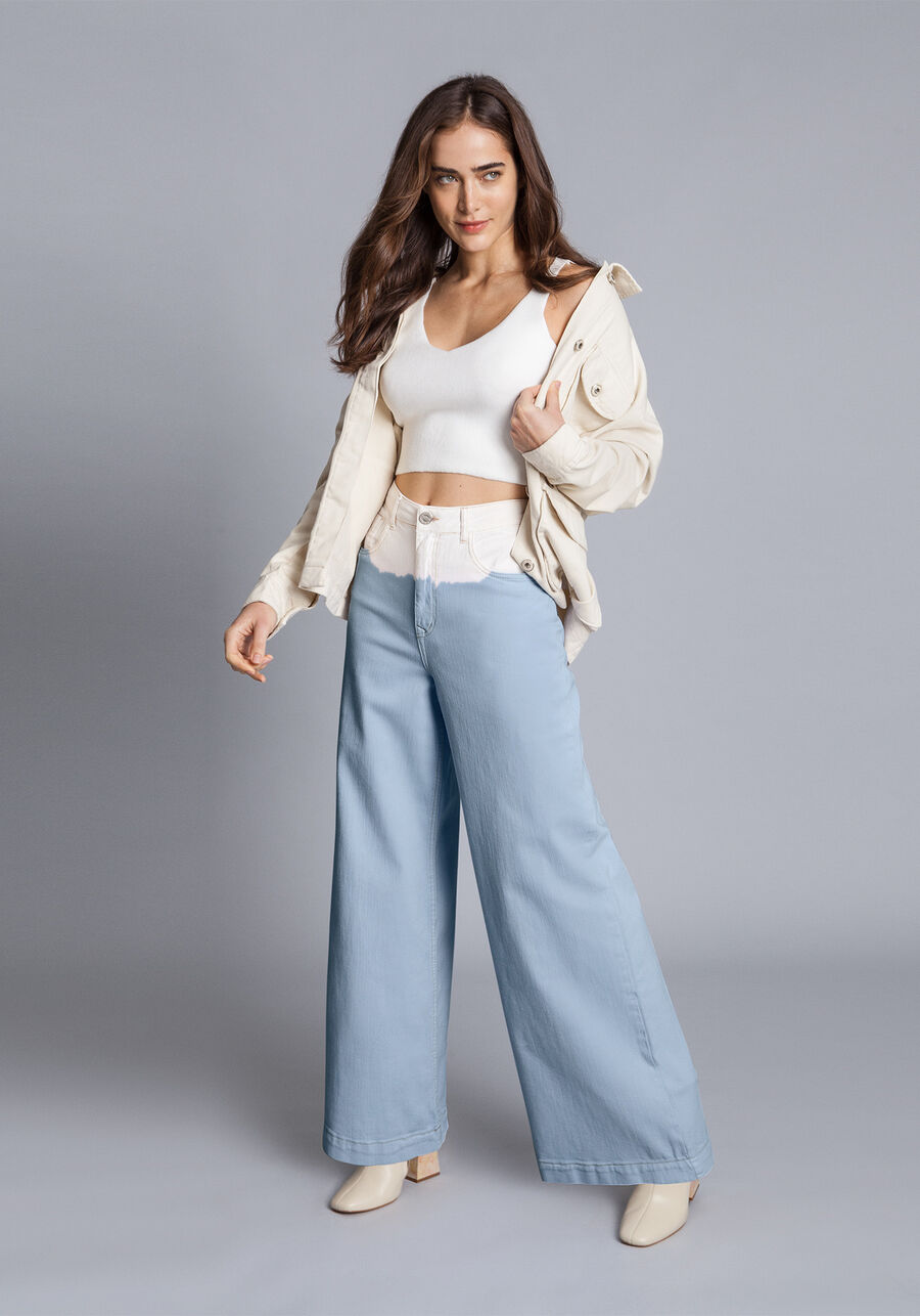 Calça Wide Leg Tingimento, . Calça Wide Leg Tingimento, , large.