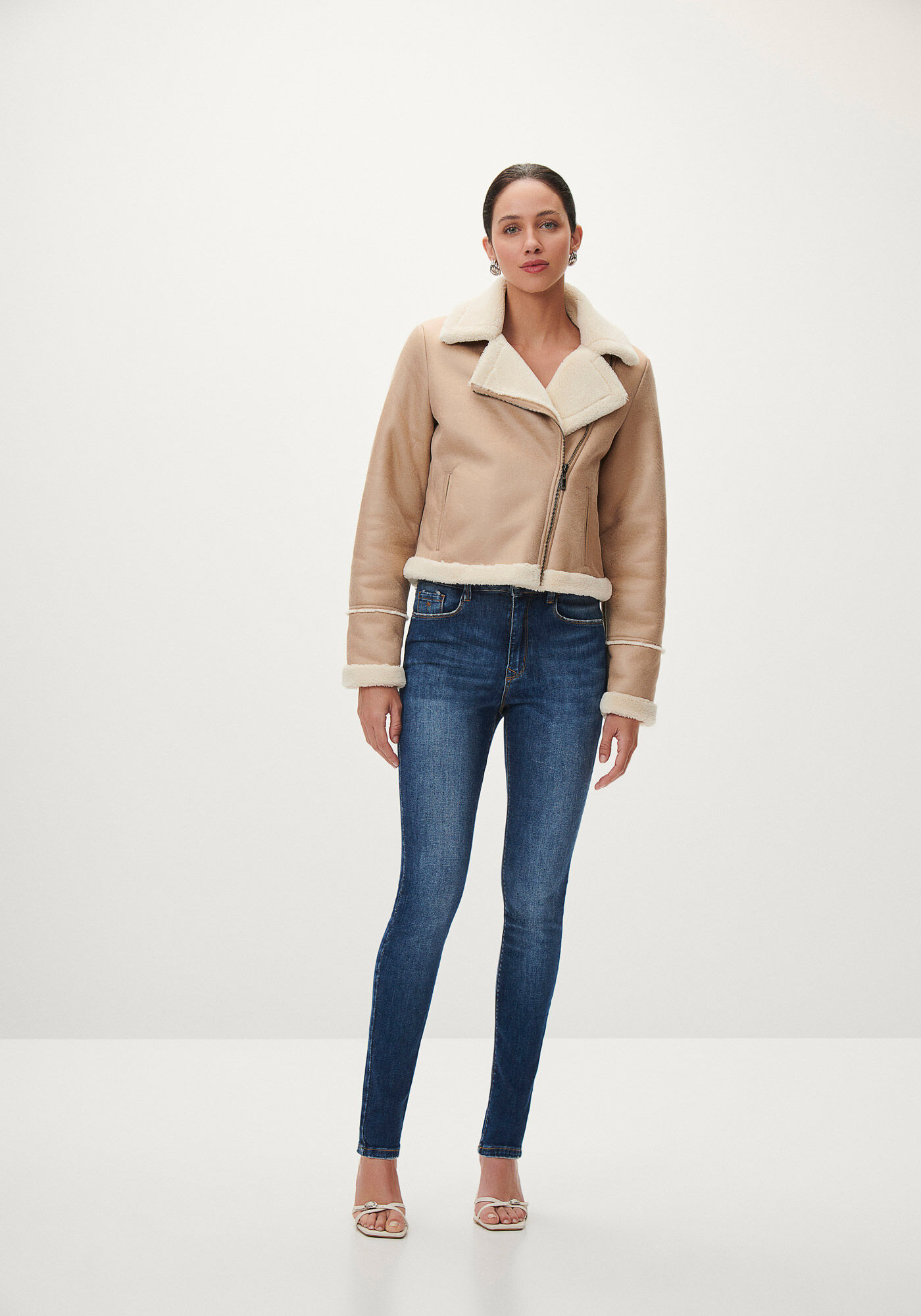 Cal&ccedil;a Jeans Skinny Cintura Alta Every Day, , large.