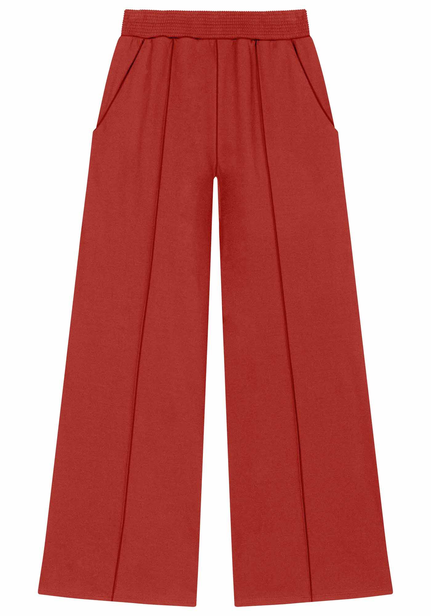 Cal&ccedil;a Pantalona em Molecotton com Nervuras, , large.