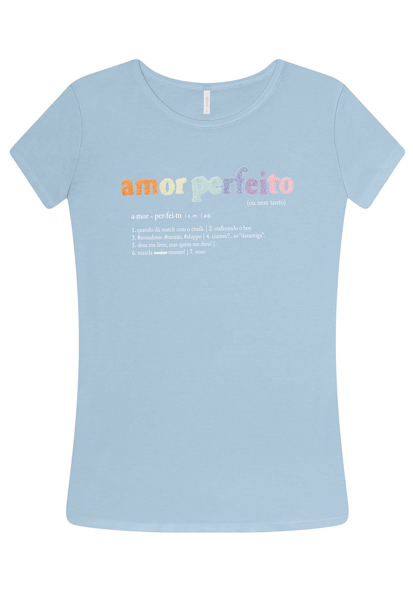 Blusa Meia Malha Forty Azul Momento, , large.