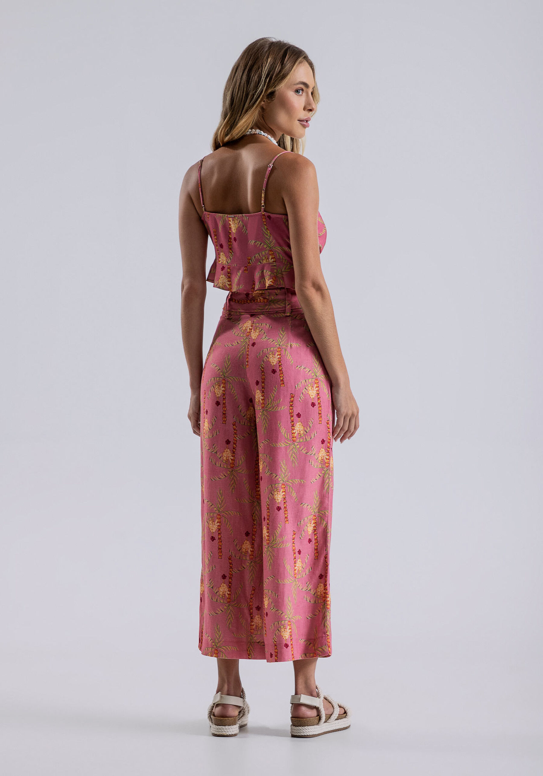 Blusa Cropped com Alças e Babados, . Blusa Cropped com Alças e Babados, , large.