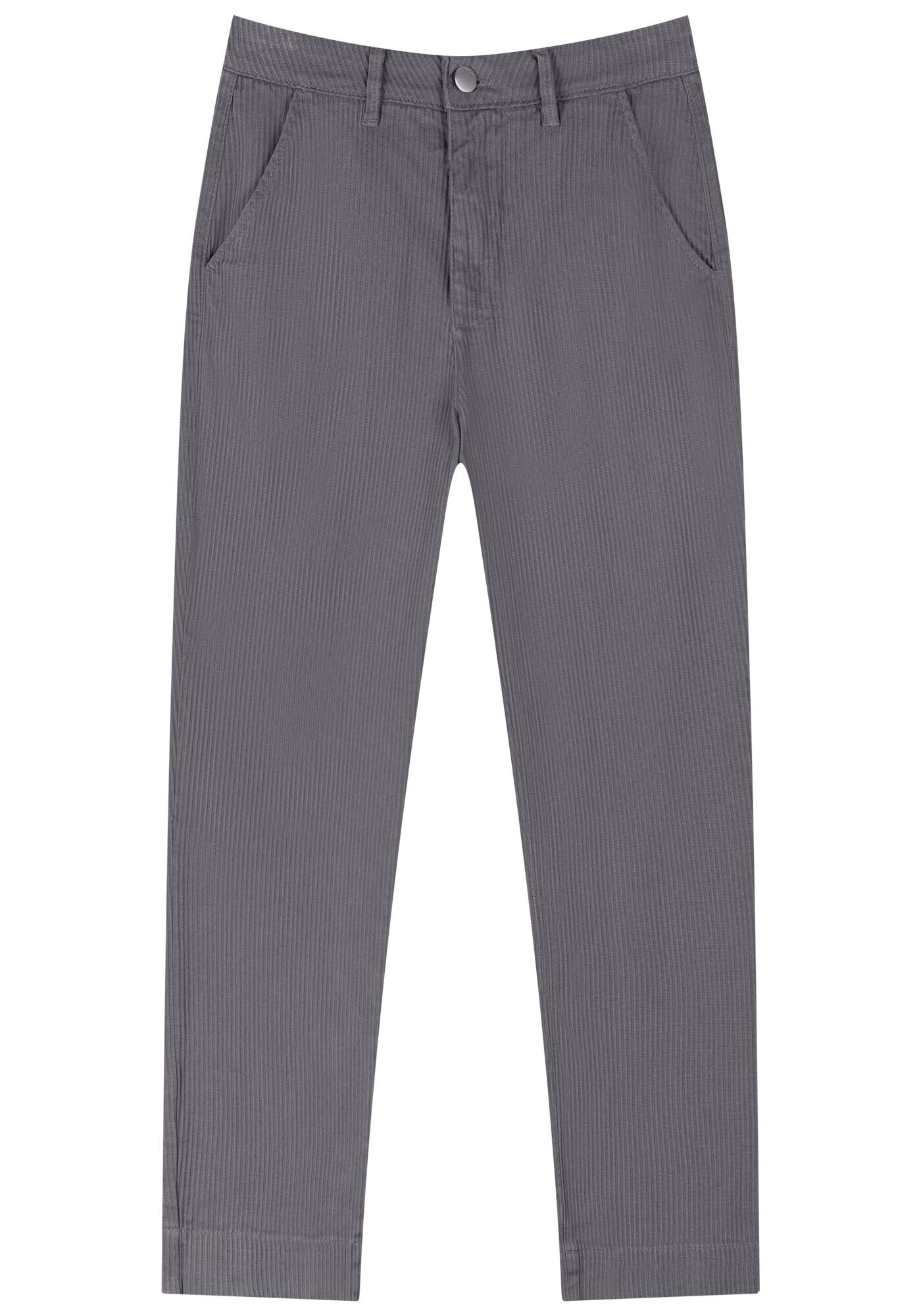 Cal&ccedil;a Slim Cotel&ecirc; Com Cintura Alta Em Sarja, , large.