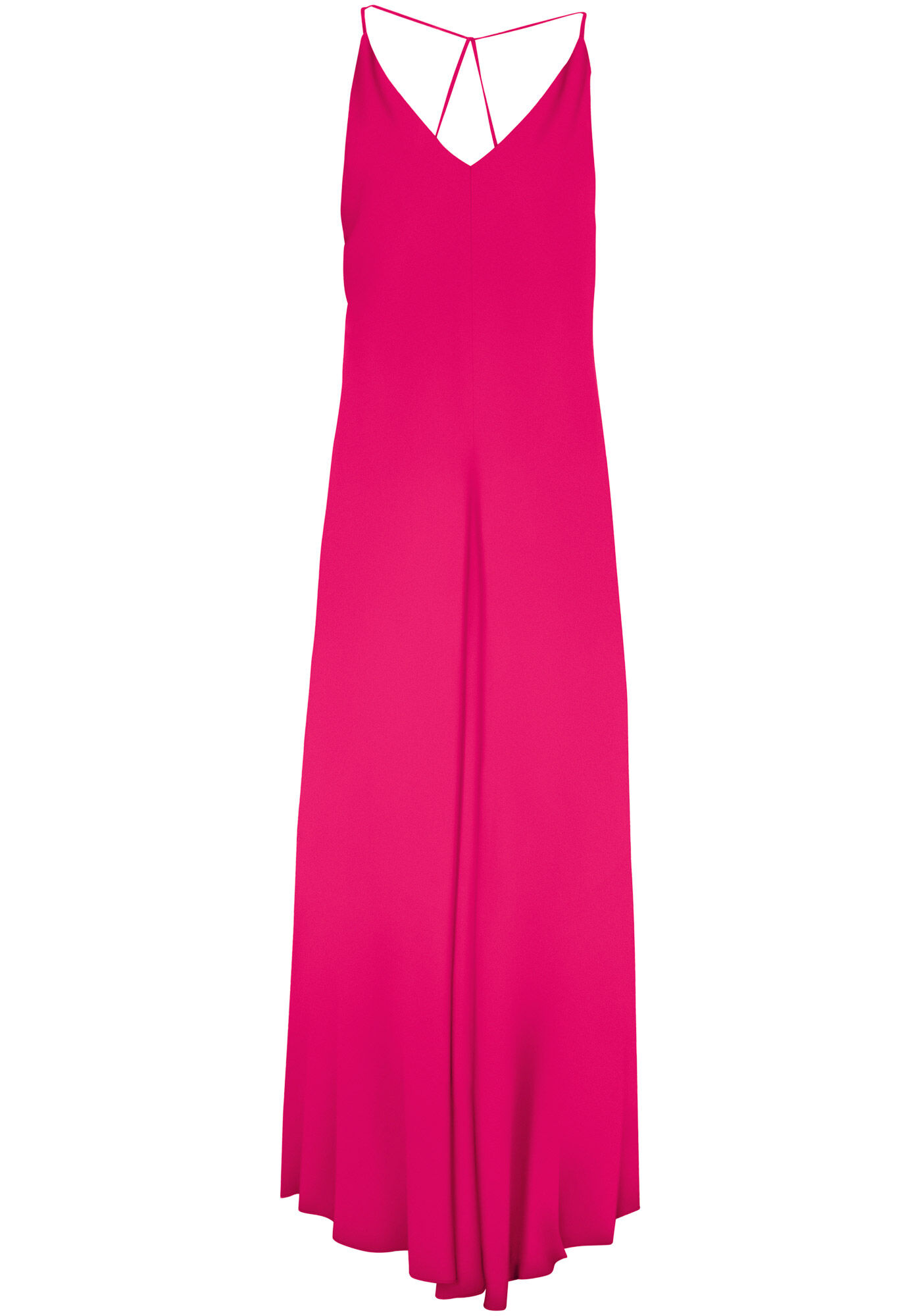 Vestido Midi Ampla com Al&ccedil;as e Prega Frontal, , large.