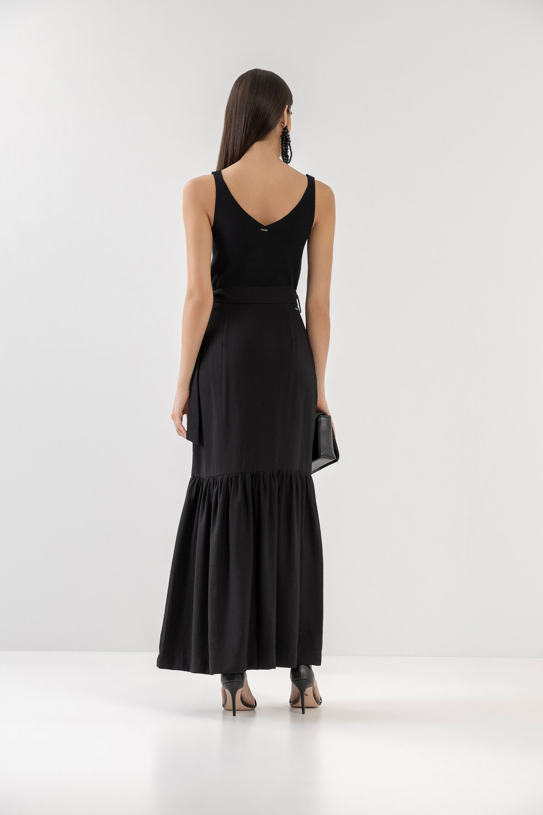 Blusa Cropped em Tricô com Decote V, . Blusa Cropped em Tricô com Decote V, , large.