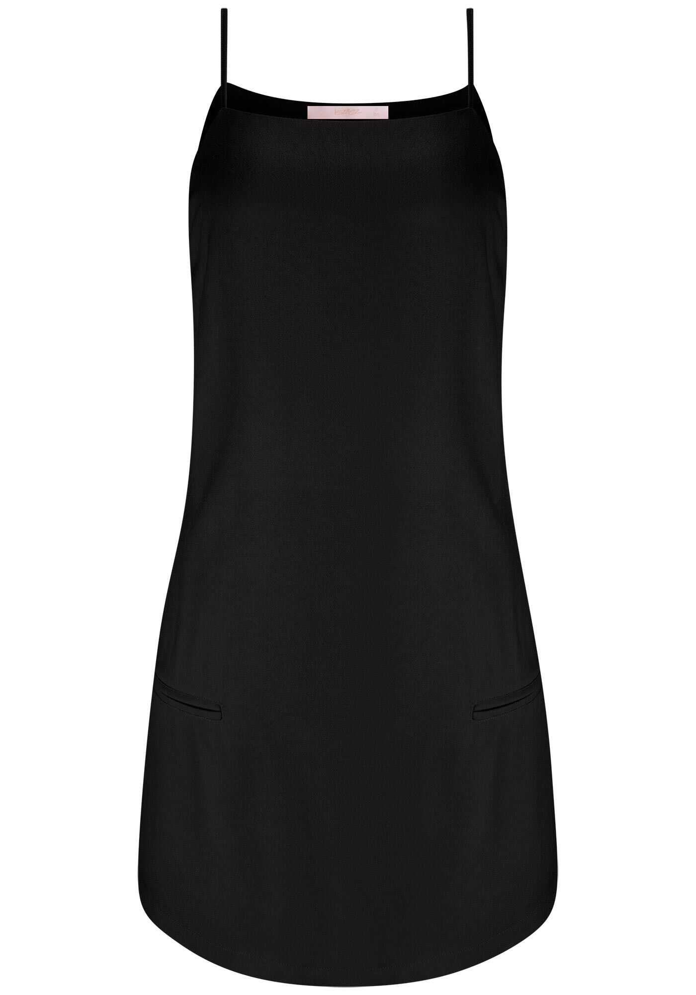 Blusa Alongada em Crepe com Decote Reto, , large.