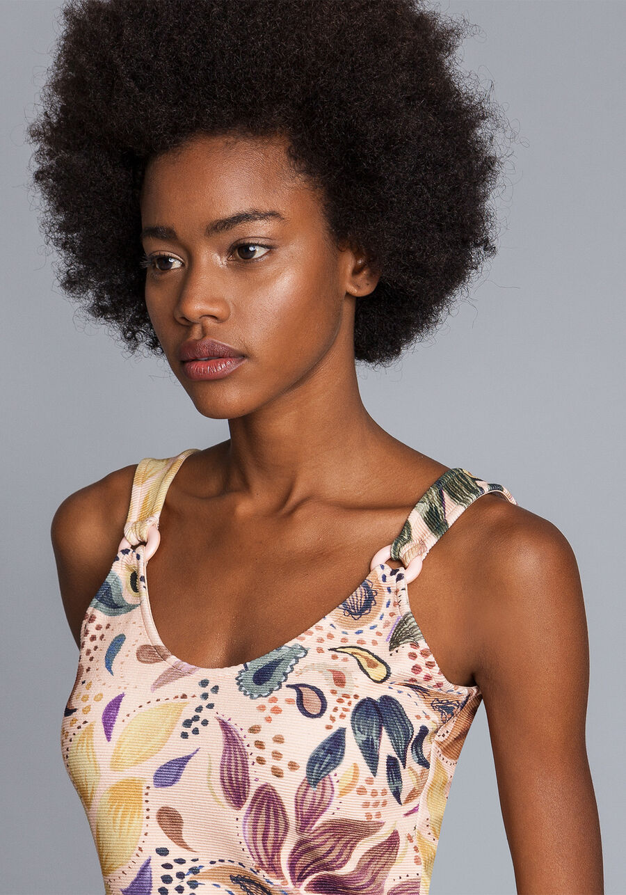 Blusa com Alças Estampada, . Blusa com Alças Estampada, , large.