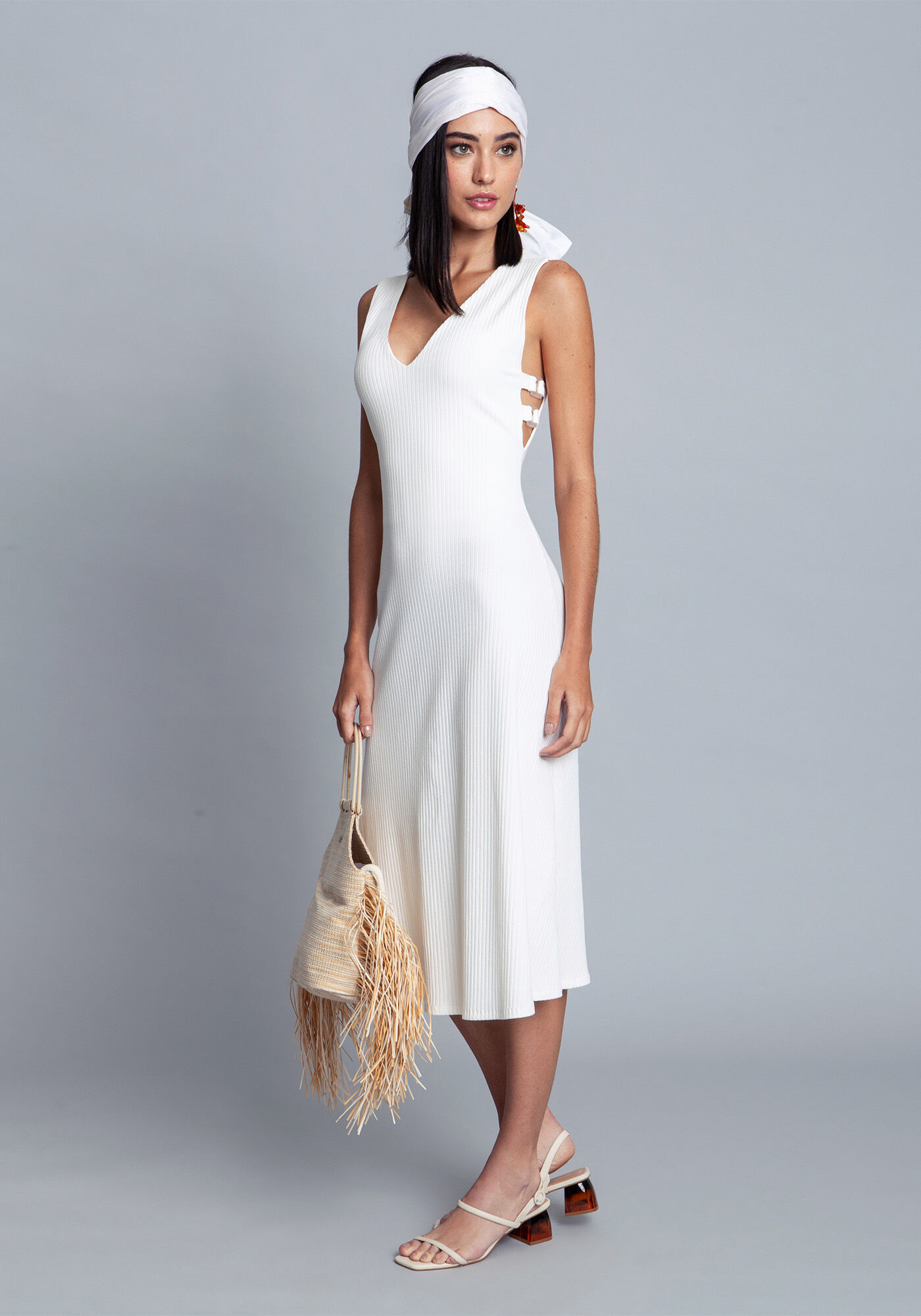 Vestido Malha Constine Malaga Midi, , large.