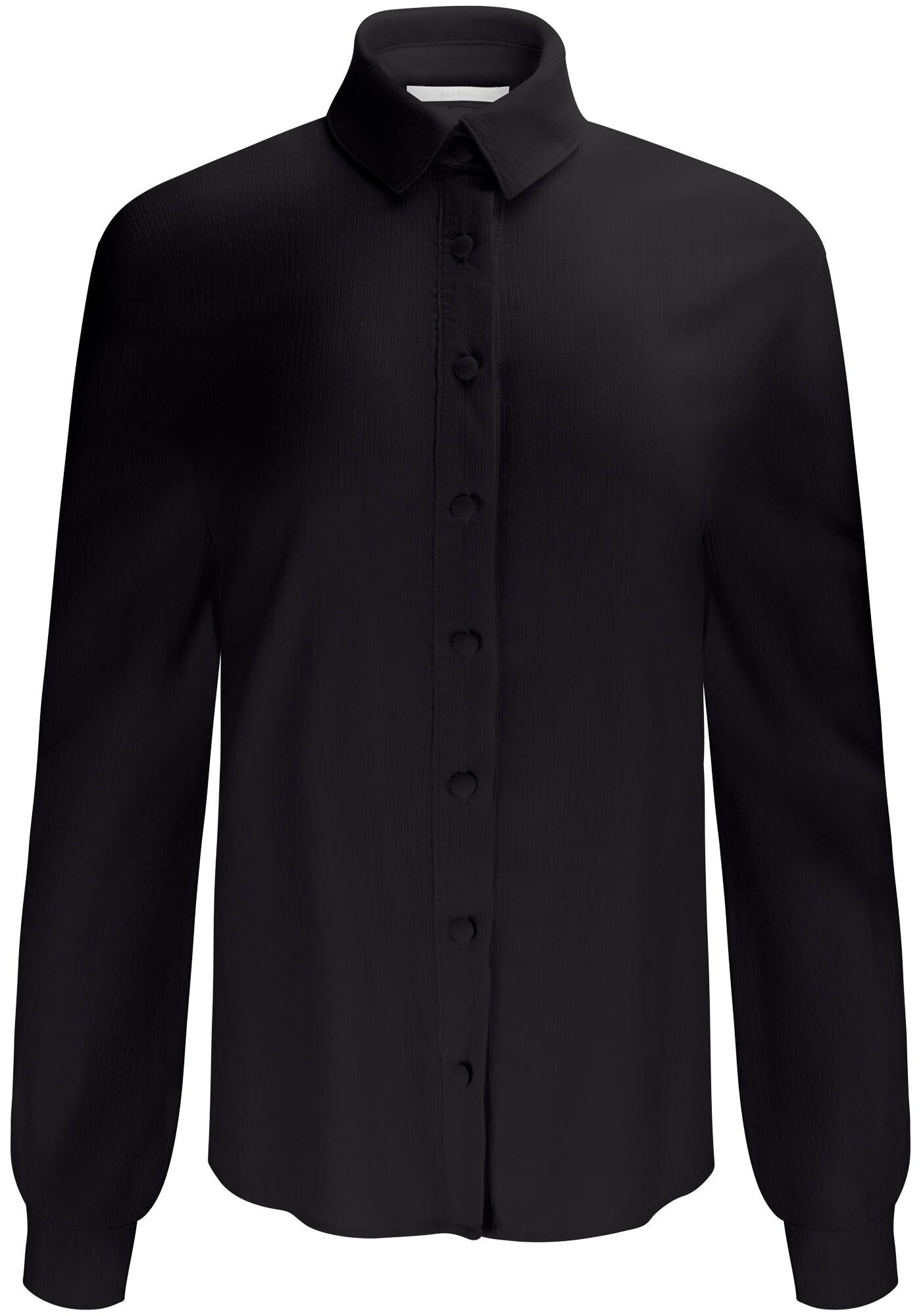 Camisa Manga Longa Alfaiataria em Viscose Texturizada, , large.