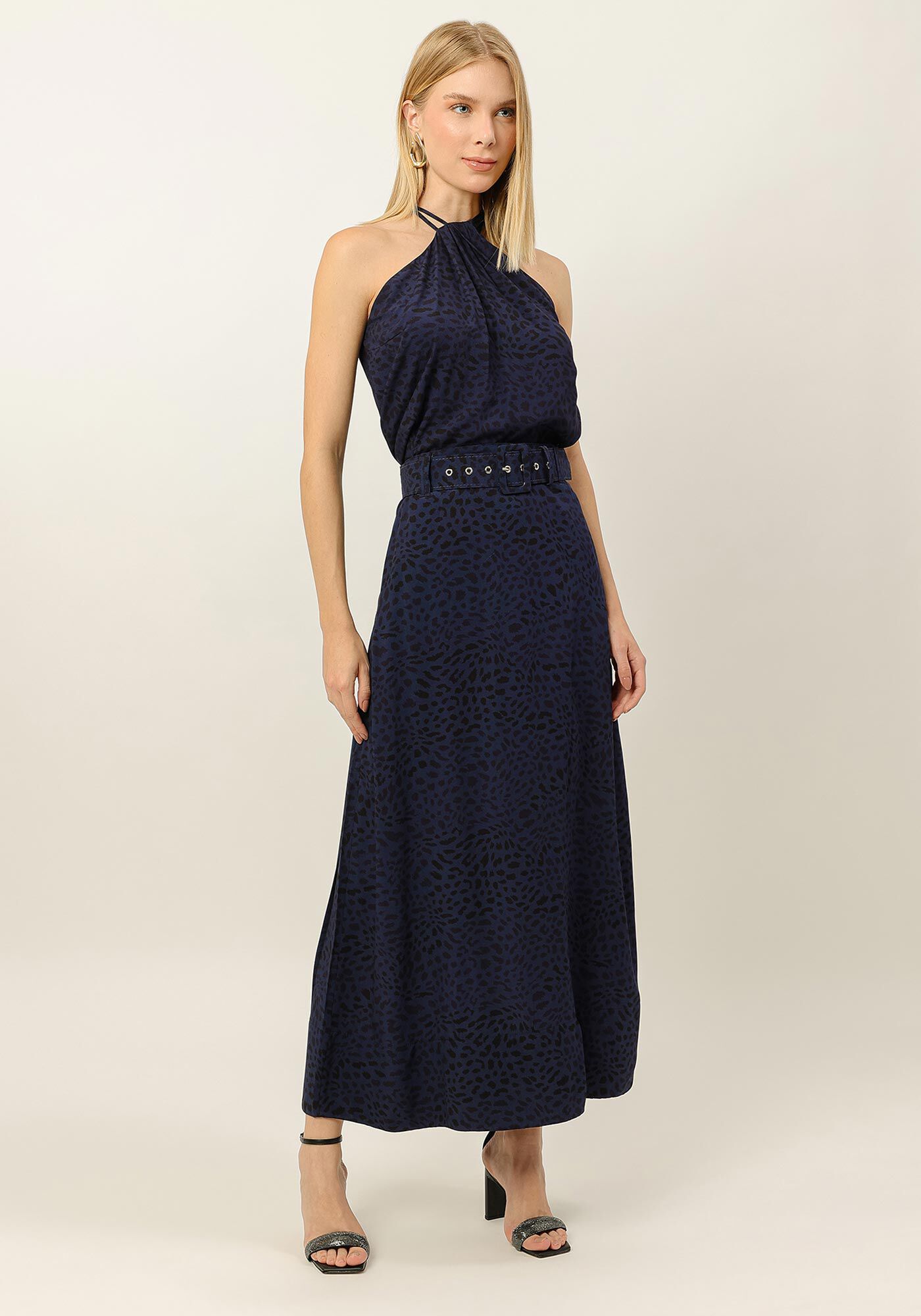 Blusa Halter Neck em Viscose, , large.